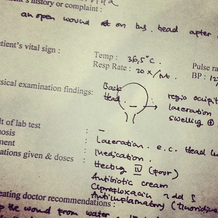 Medical Report Illustration. - Bali