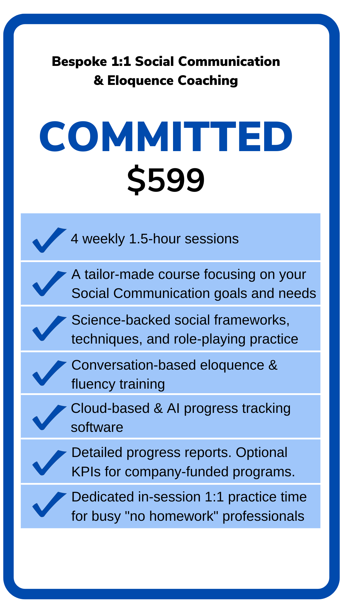 Committed: 4 x 90min Sessions (6 total hours)