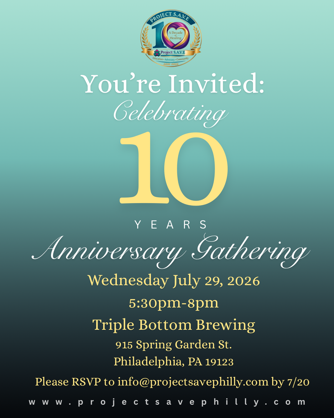 Project S.A.V.E's 10 Year Gathering