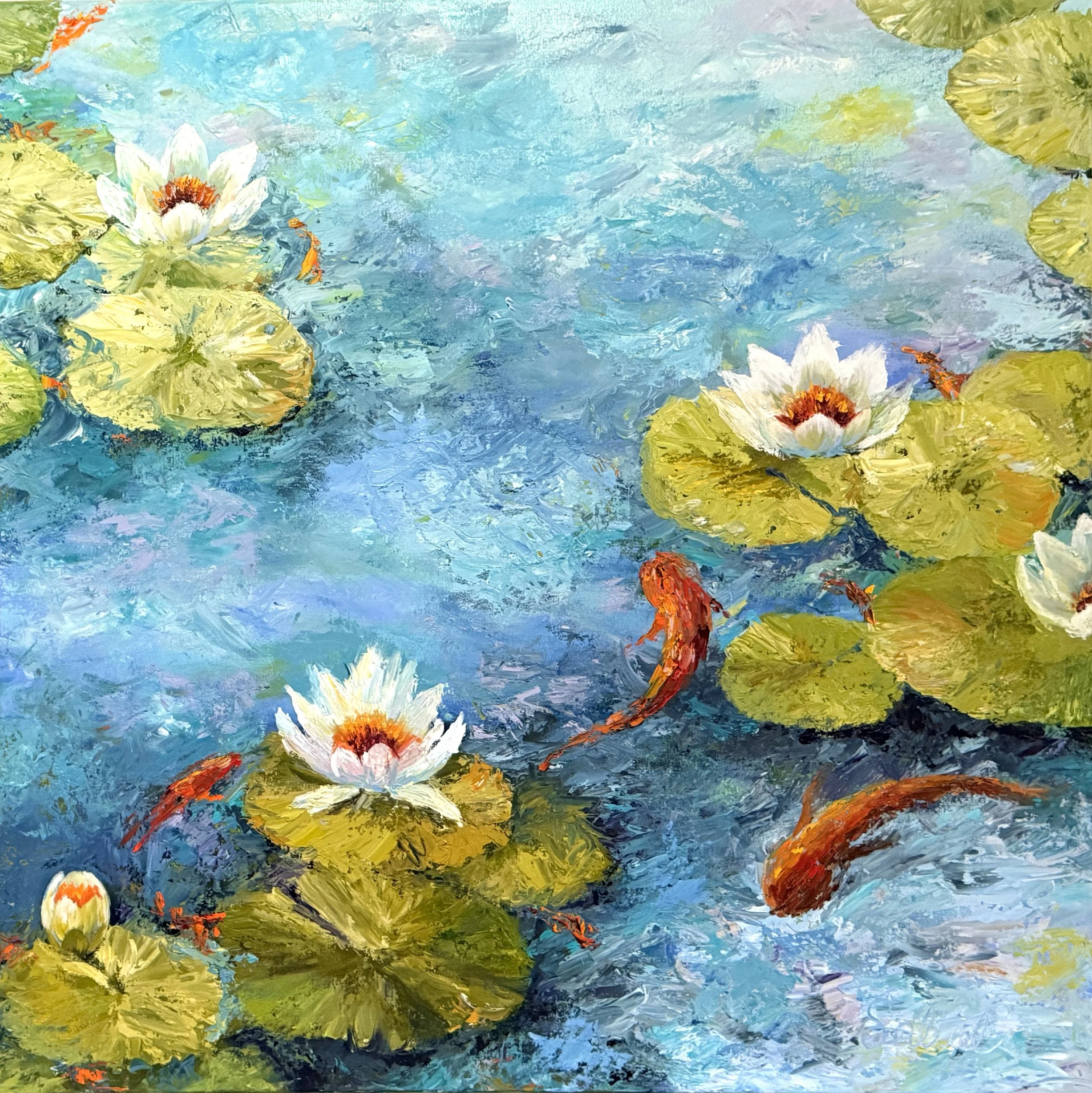Water Lilies & Koi