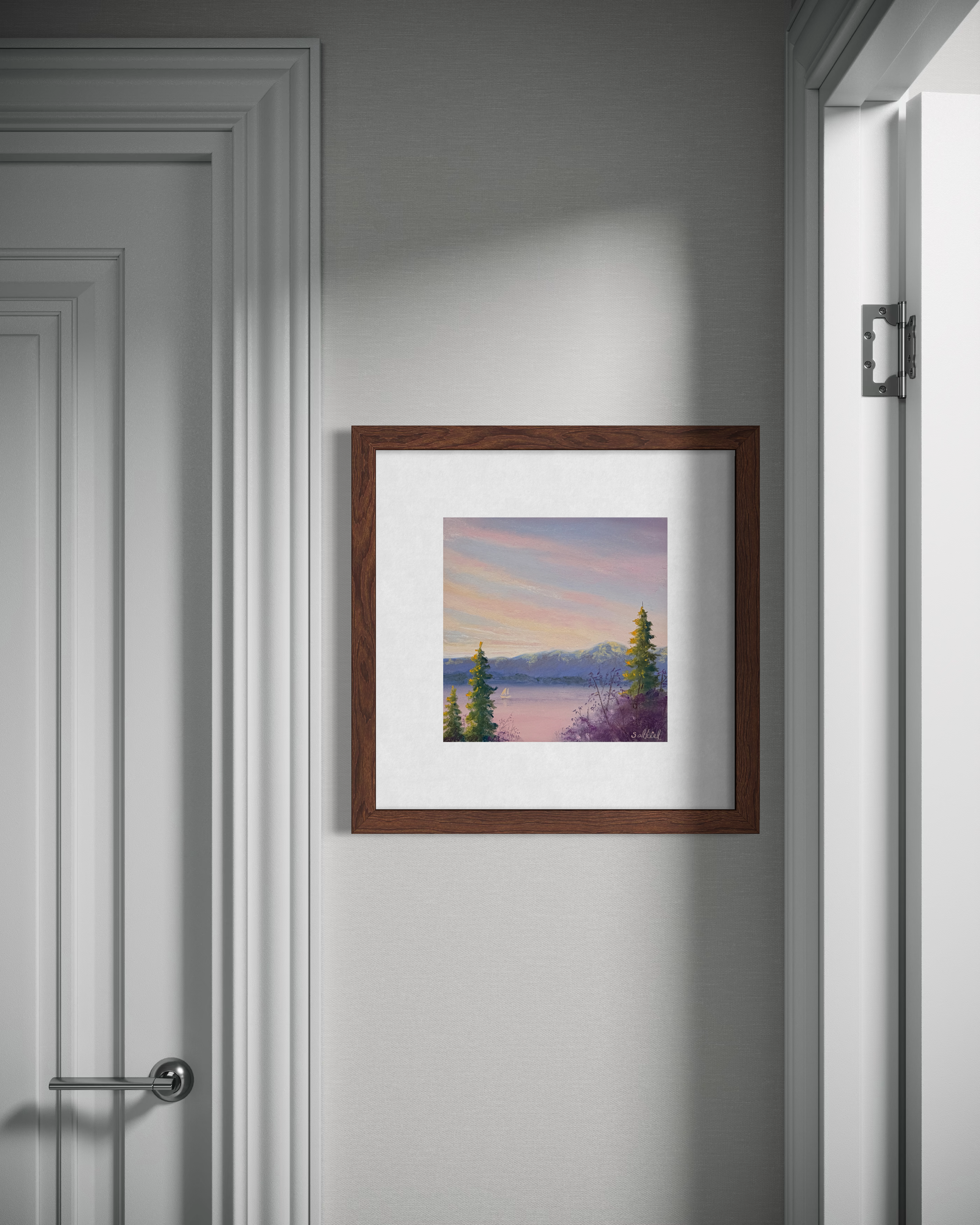 art, pastel painting, Gull Harbor, emerging artist.png