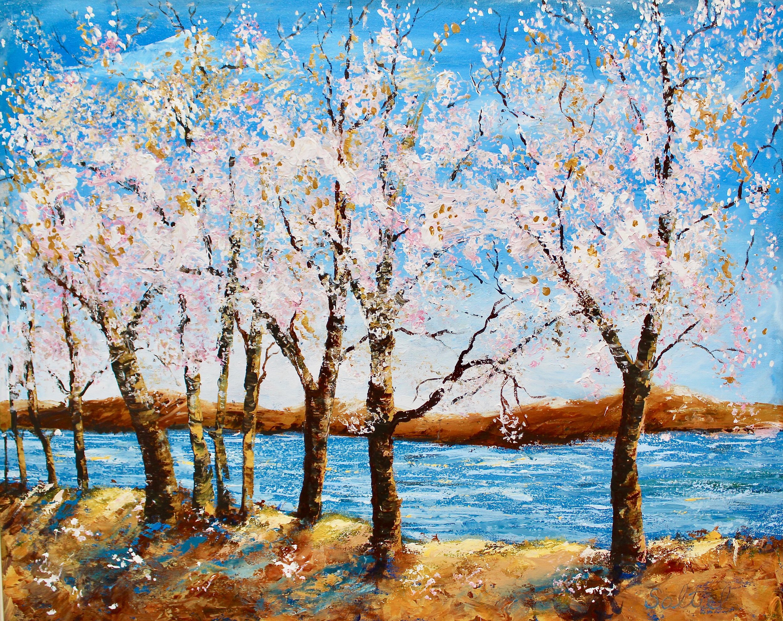 Springtime On The River (Framed)