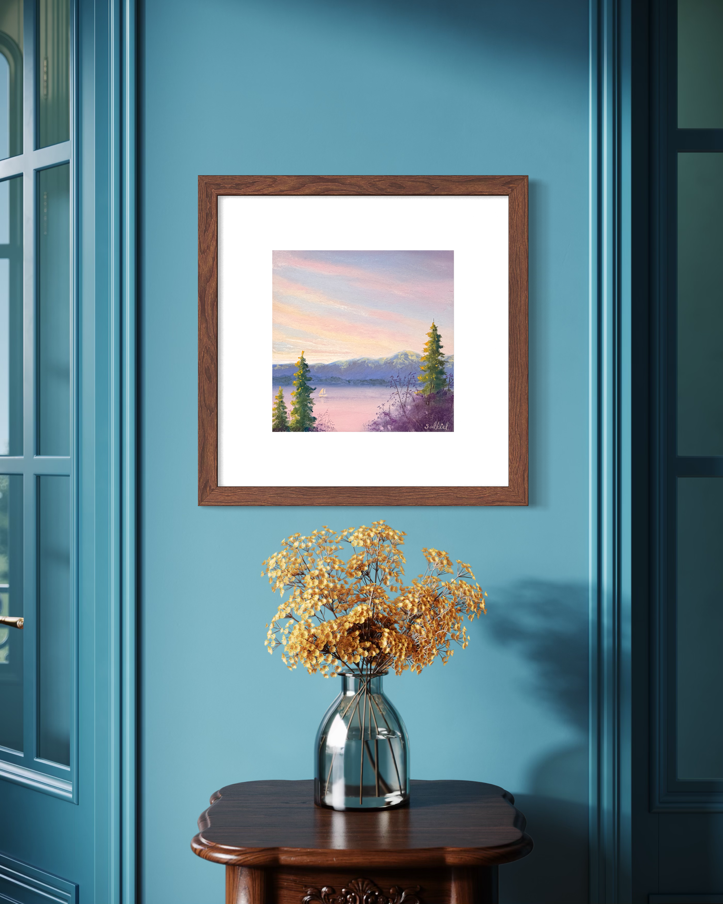 art, pastel painting, Gull Harbor, emerging artist.png