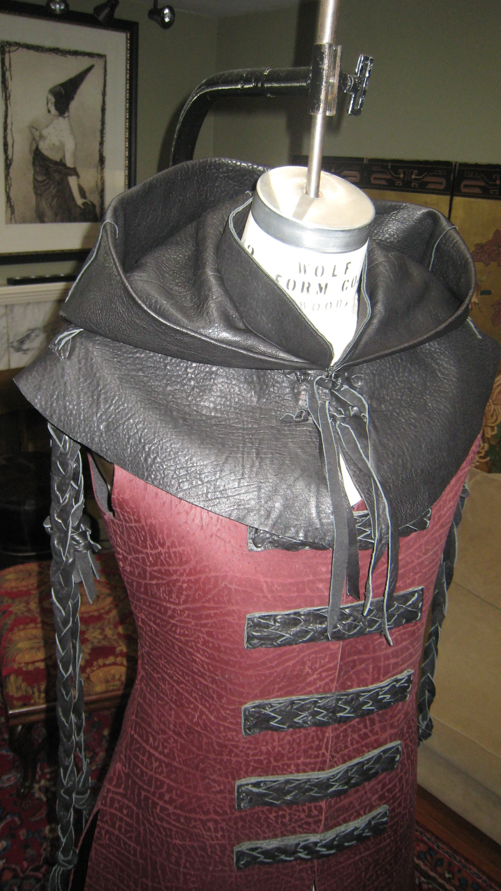 Alien Ambassador - Leather Coat & Hood