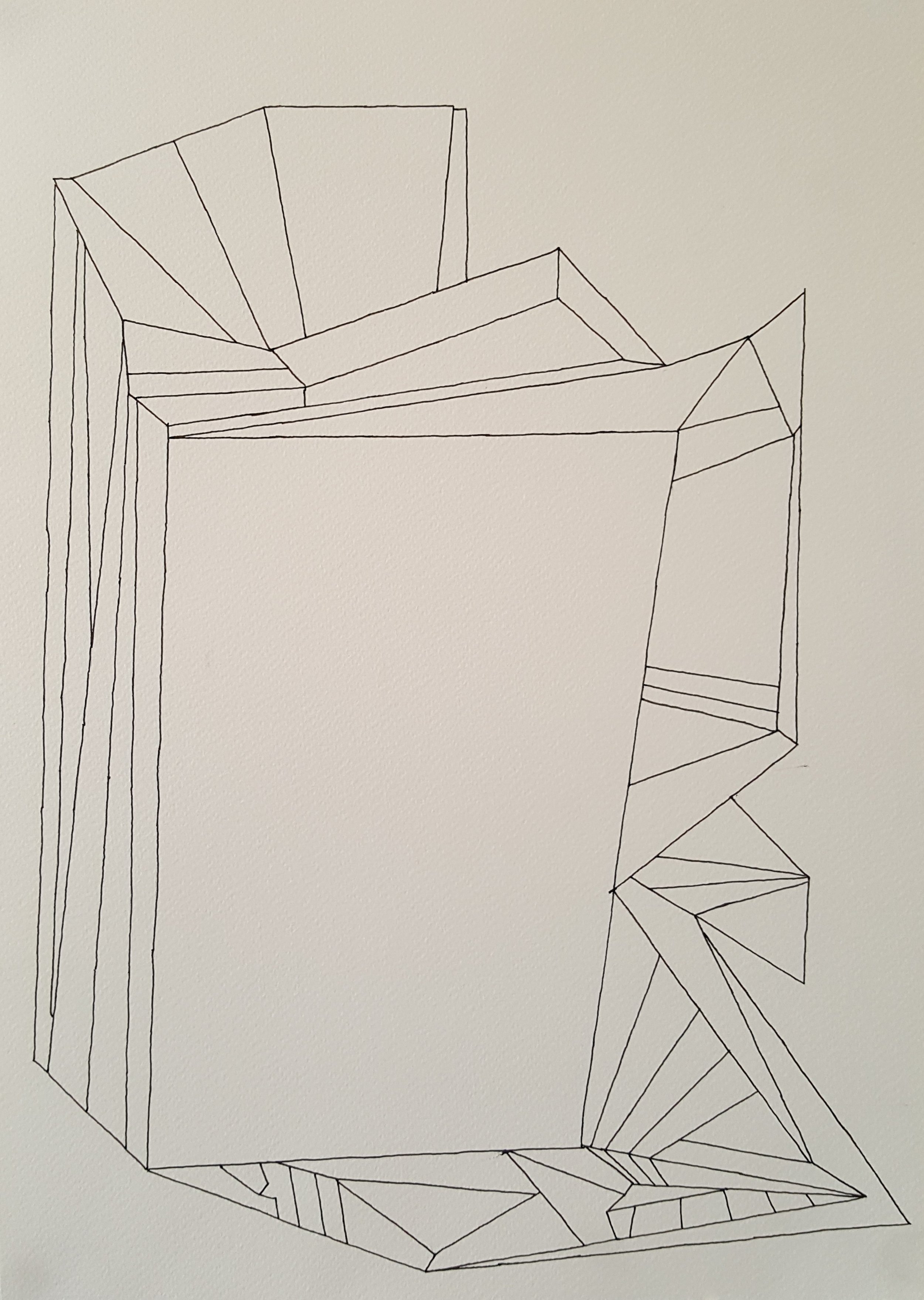 Untitled (2016): pen on paper 30cm x 42cm