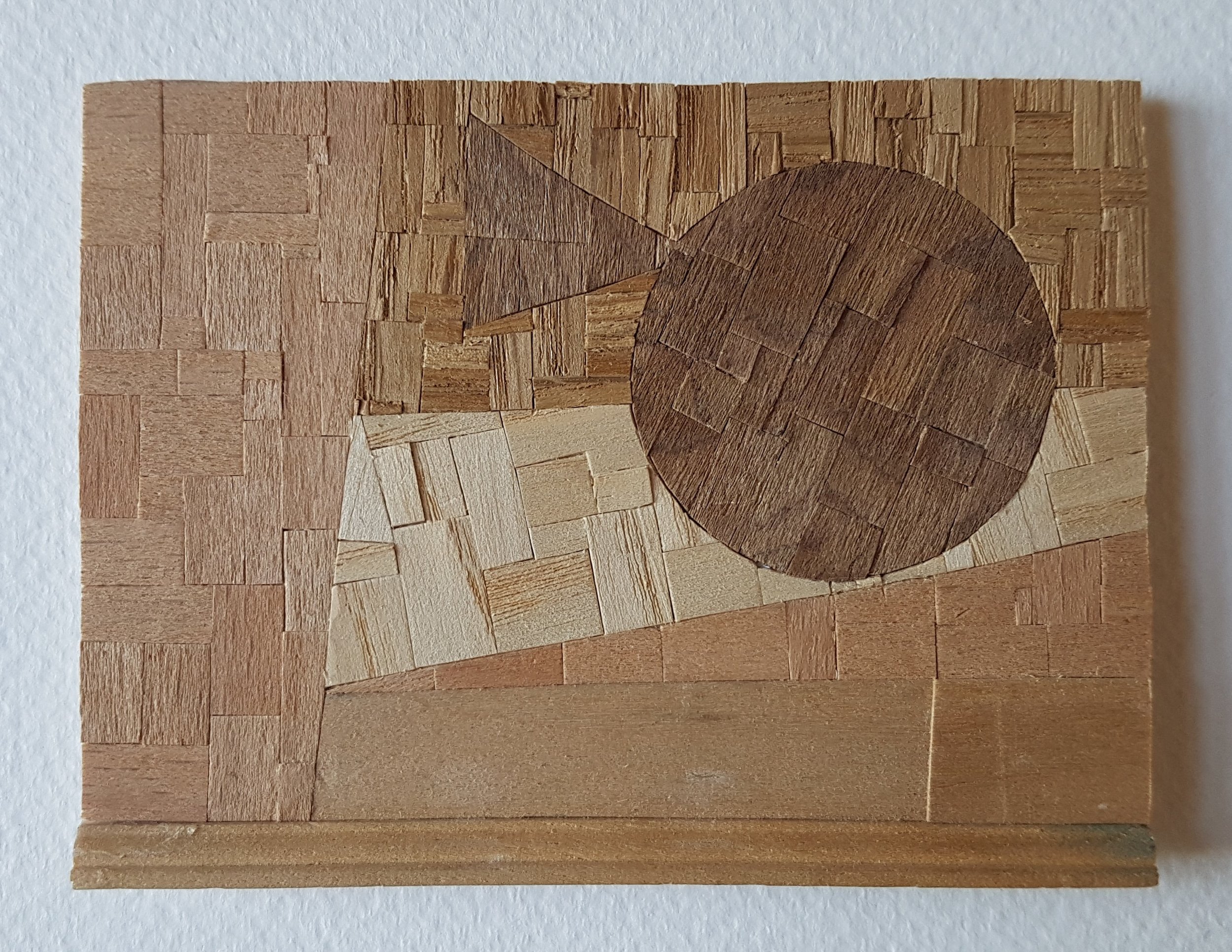 Series 64-30 (2013): wood veneers and mixed media 10cm x 8cm