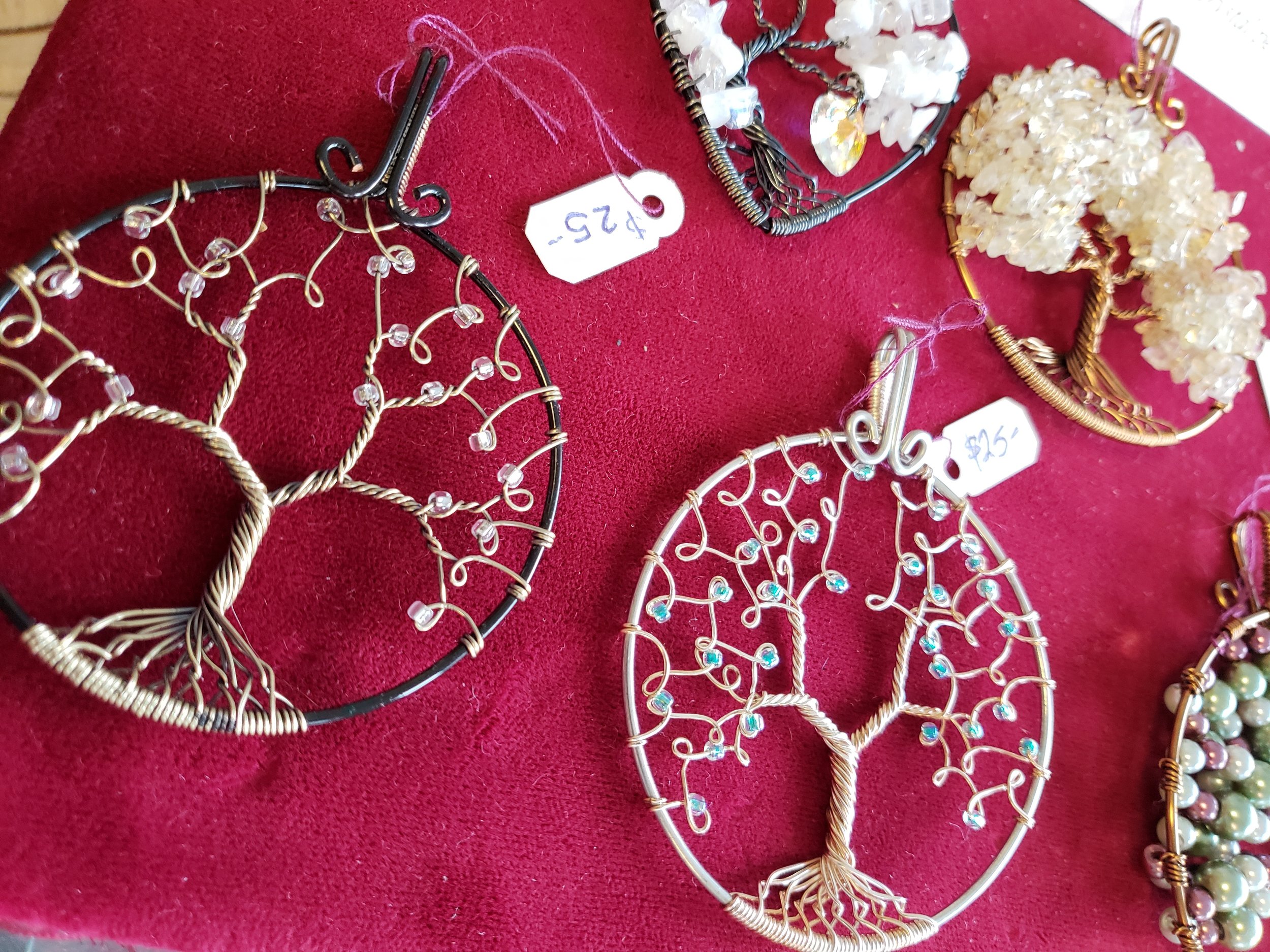 Wire Tree Pendents