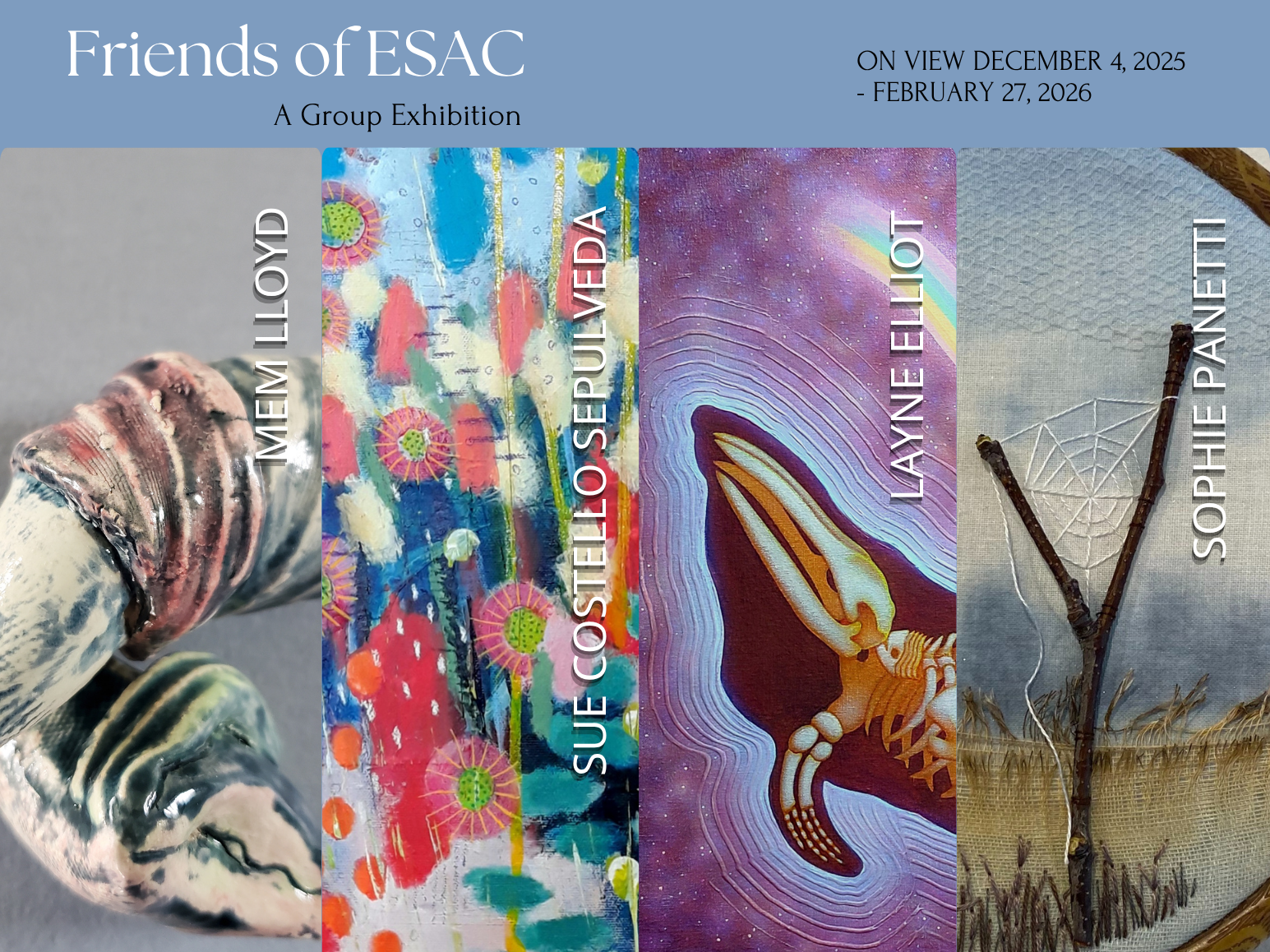 Art exhibit on view December 4, 2025-February 28, 2026 