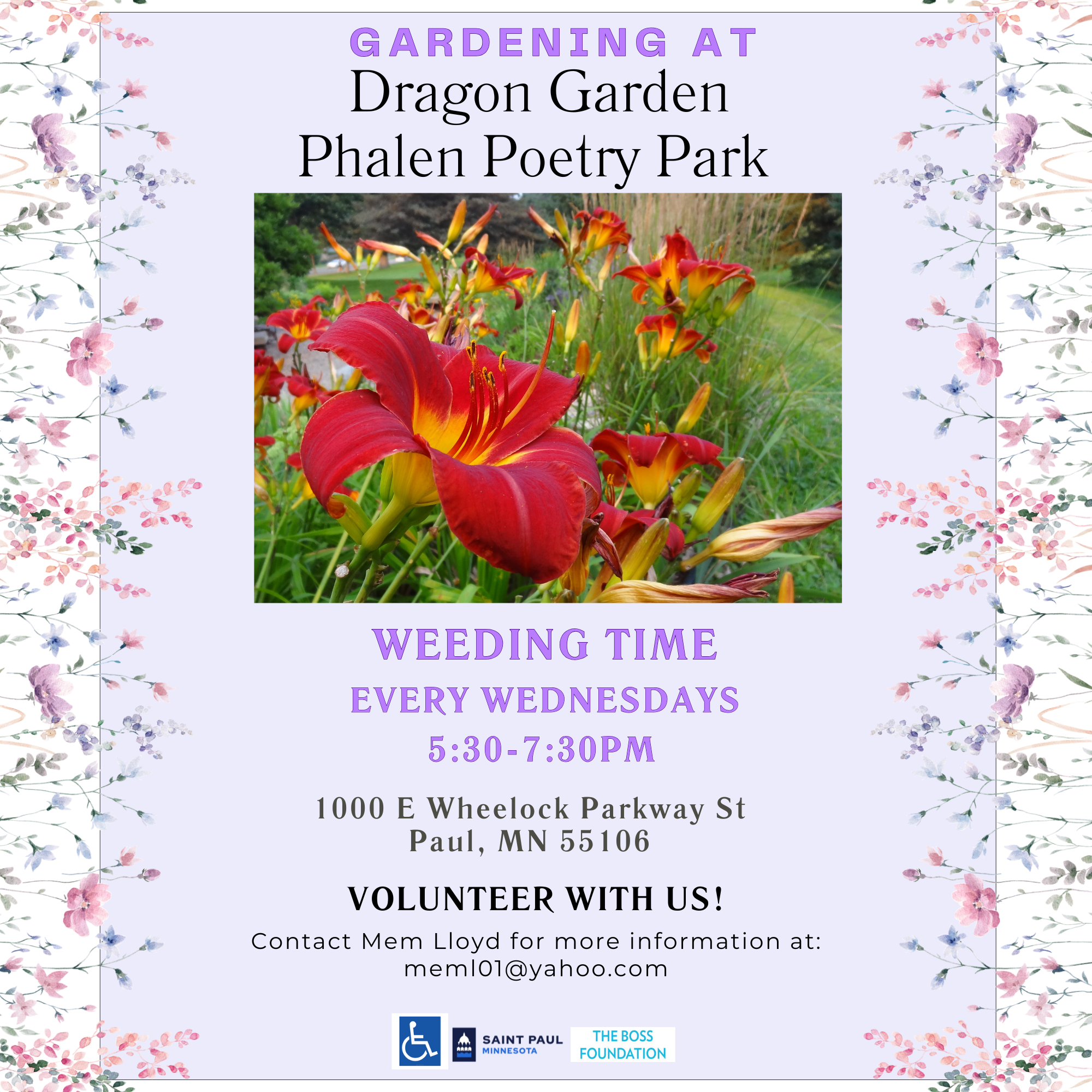 Weeding Time - Dragon Garden at Phalen Poetry Park