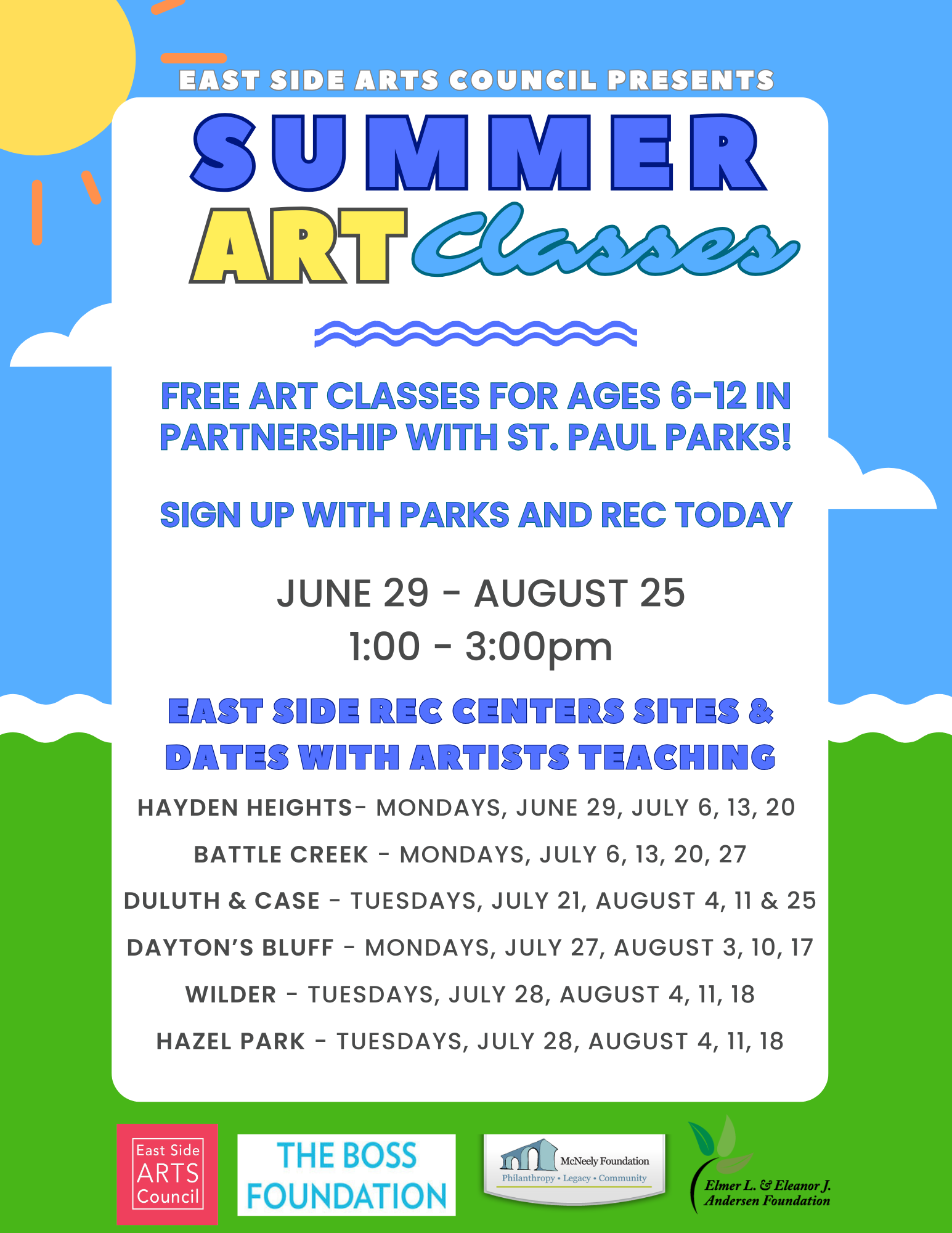 Rec Check Summer Youth Art Program