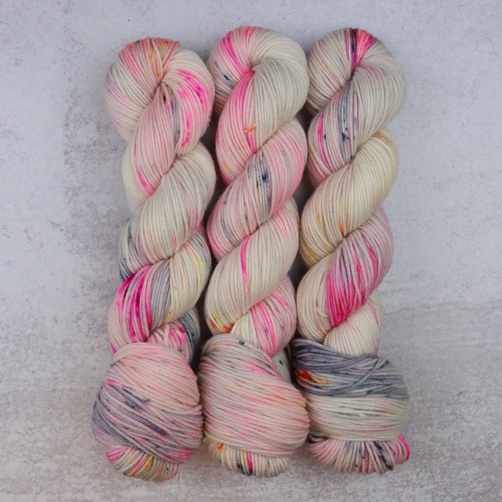 Hand dyed speckled yarn — Spun Right Round-spunrightround