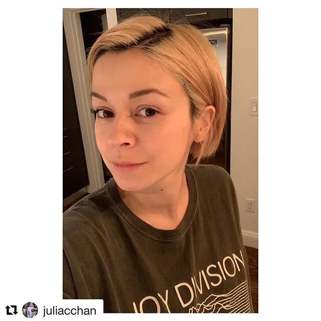 #Repost @juliacchan with @get_repost
・・・
A wee change ✂️ 🤍 cheers @johnnyhaeger + @_jafra_