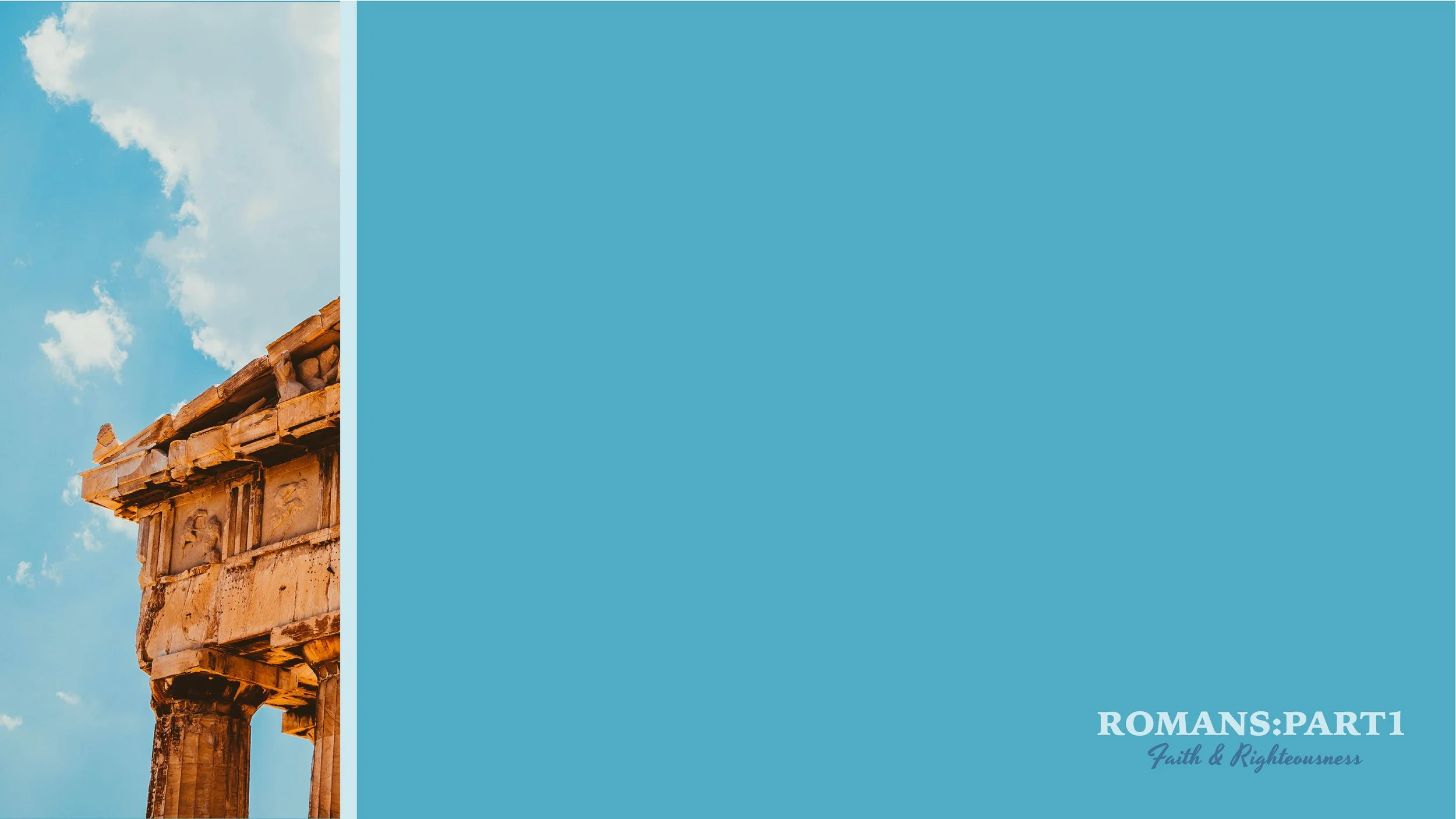 Romans:  The Bottom Line