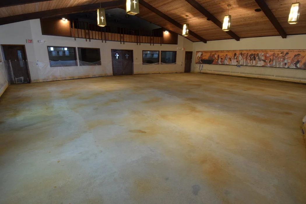 Concrete Patio After Pressure Washing