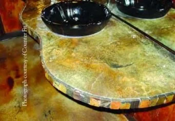 Countertop Stained Green and Brown.JPG
