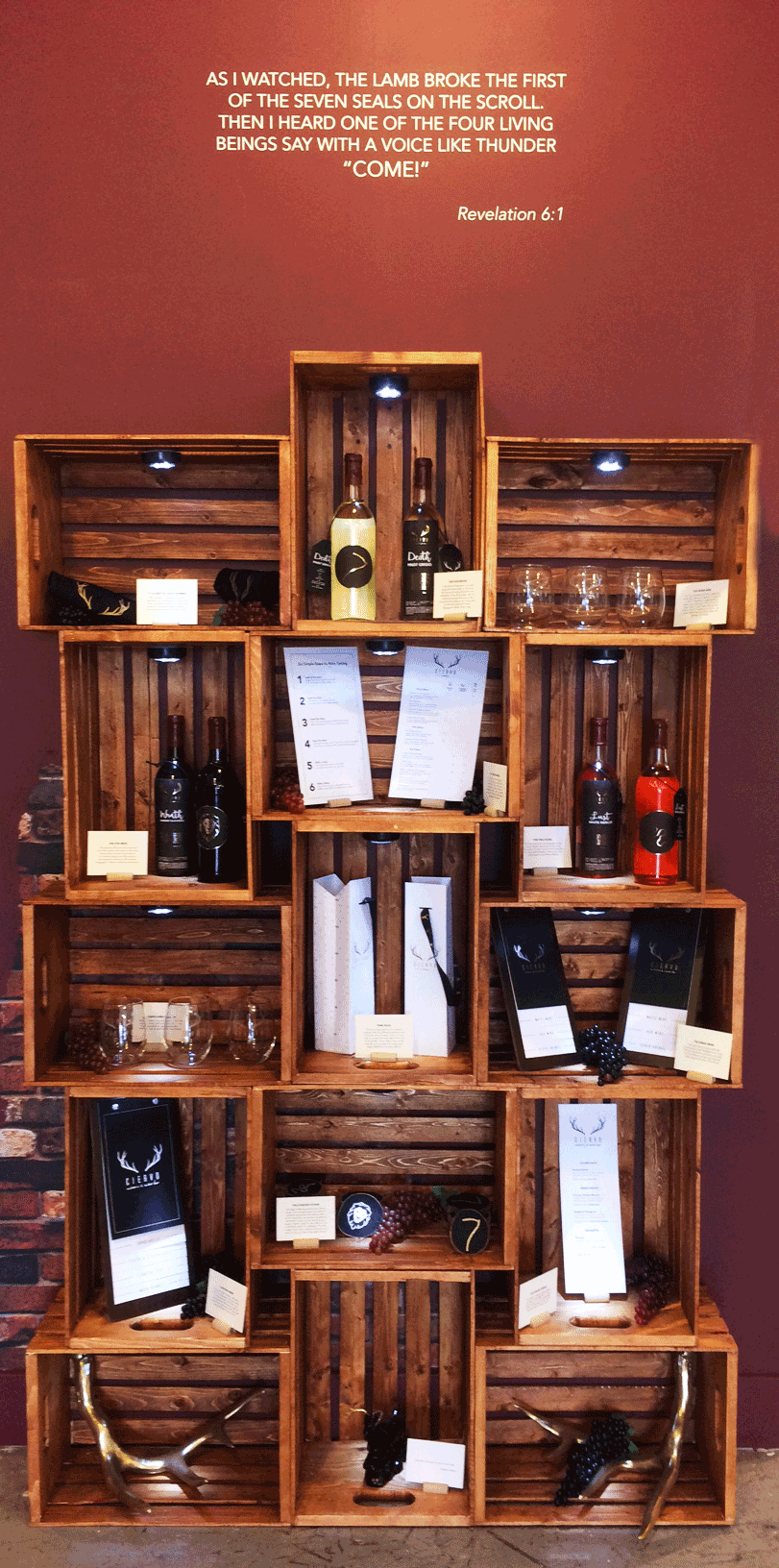 Tradeshow Exhibit Design featuring: -Restaurant Menus -Specials Menus -Wine and Drink Menus -Wine Tasting Menus -Wine Packaging -Custom Coasters -Custom Napkins -Custom Whine Glasses