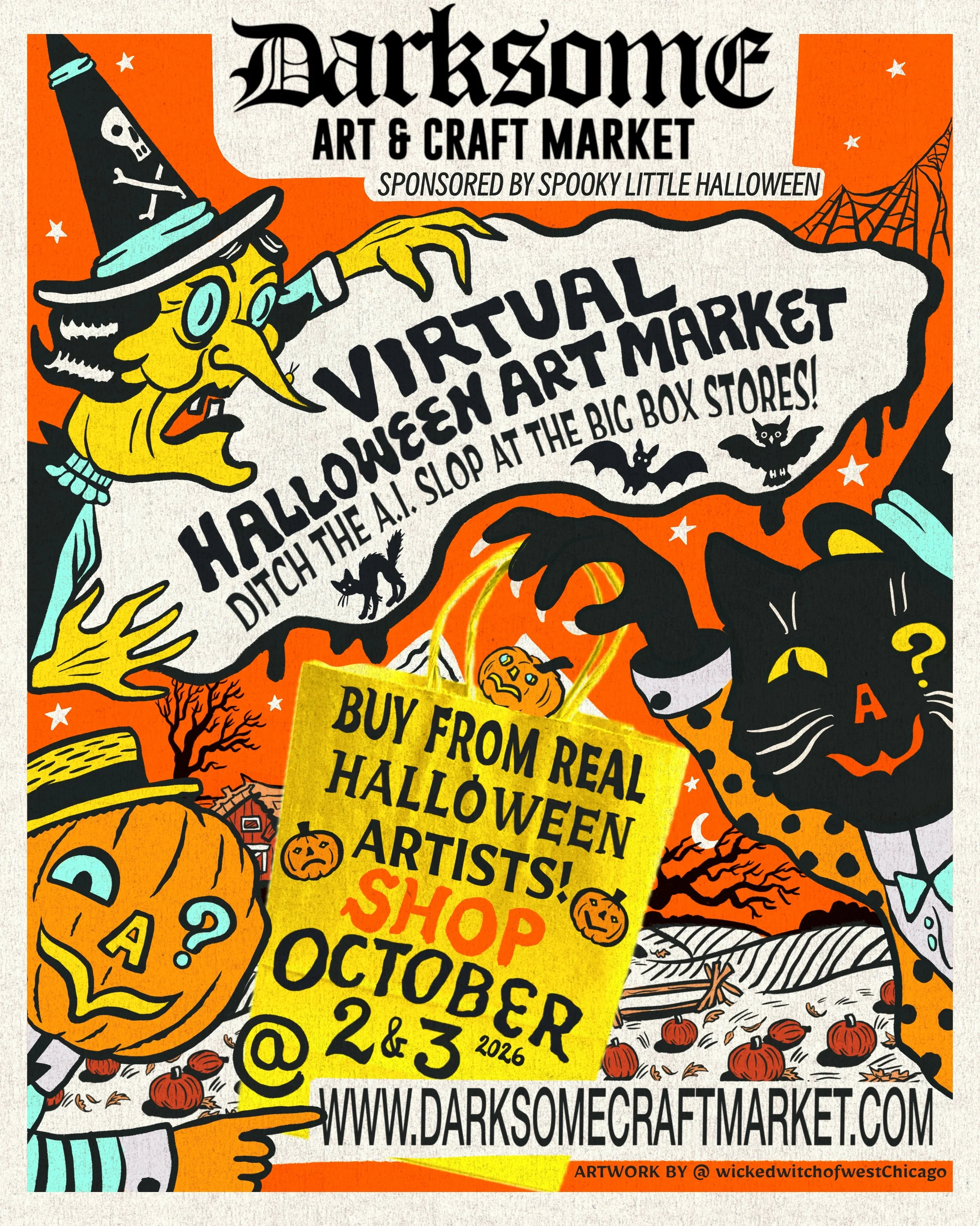 Darksome Art and Craft: Virtual Halloween Art Market