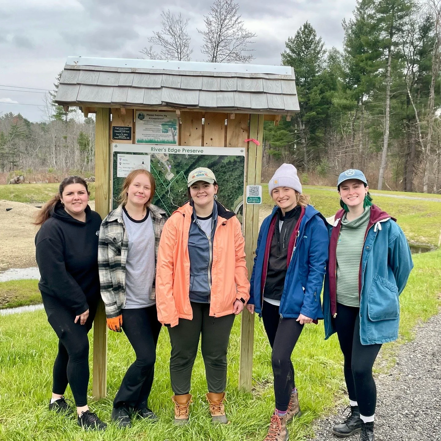 We spent Earth Day at River's Edge Preserve with a stellar group of volunteers from @greencleanmaine! 

The group did some live staking of Red-osier Dogwood. What is live staking, and why did we do it?&nbsp;It's a method of planting using dormant shr