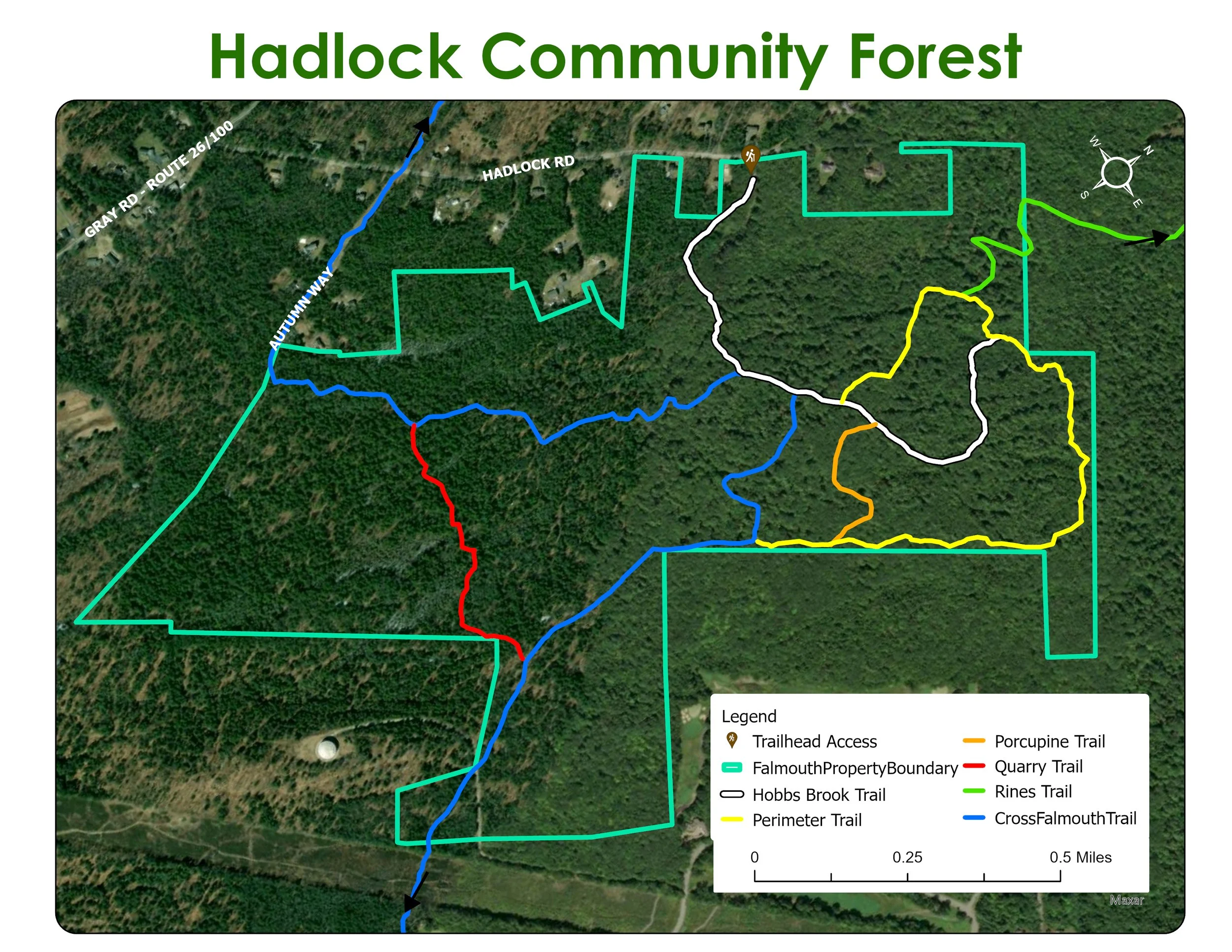 Hadlock Map Hadlock Community Foreset — Falmouth Land Trust