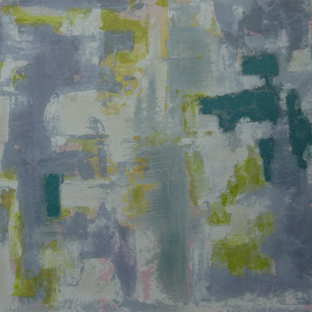 A Walk In The Garden | 30"h x 30"w | Acrylic On Canvas | Abstract Art | Dandridge Art | SOLD