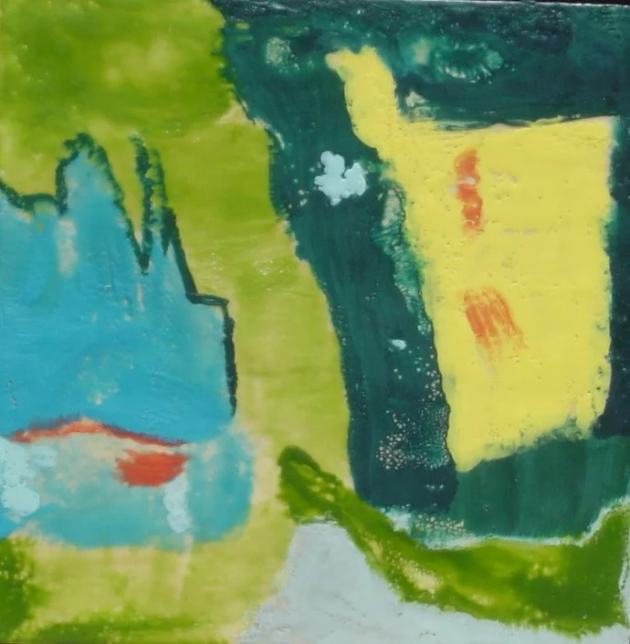 Heart Rate | Encaustic | Abstract Art | Dandridge Art | SOLD