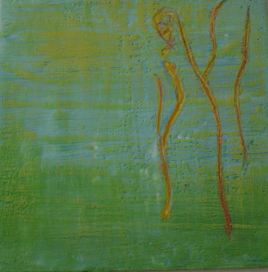 Orange Blossom | Encaustic | Abstract Art | Dandridge Art | SOLD