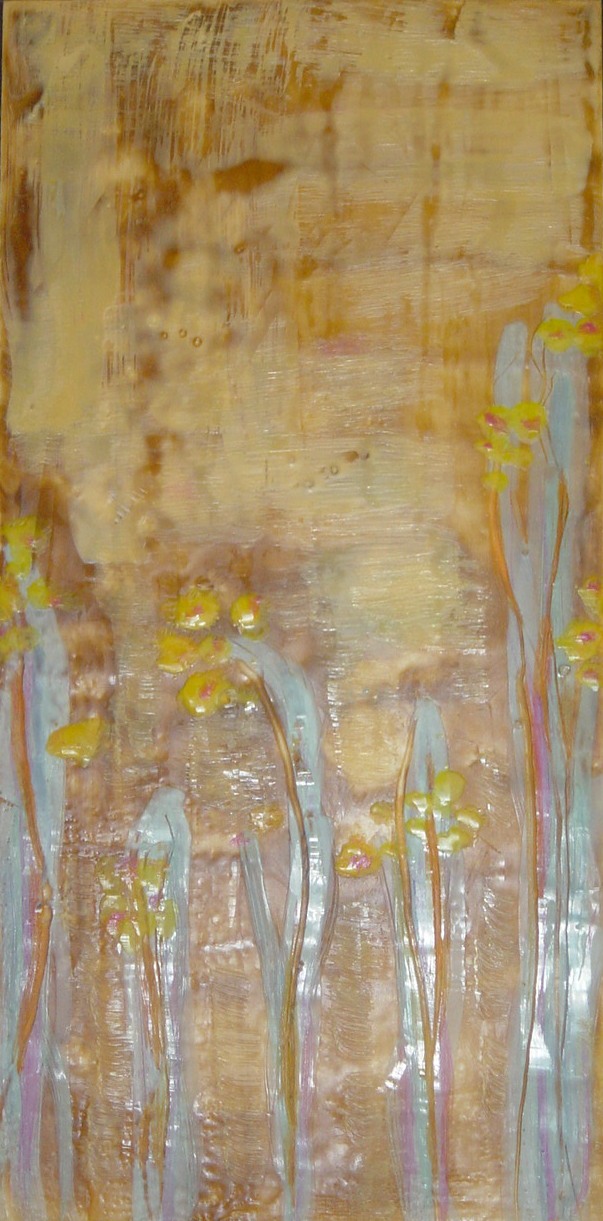 Monet Buds | Encaustic | Abstract Art | Dandridge Art | SOLD