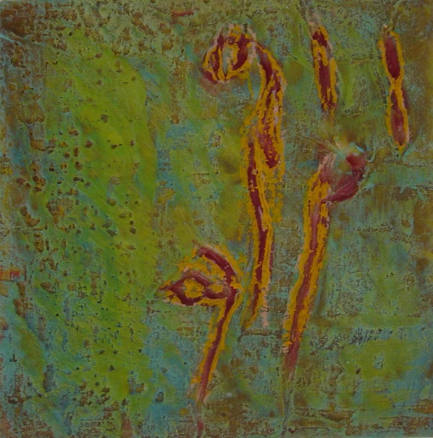 Bebe Blossom | Encaustic | Abstract Art | Dandridge Art | SOLD 