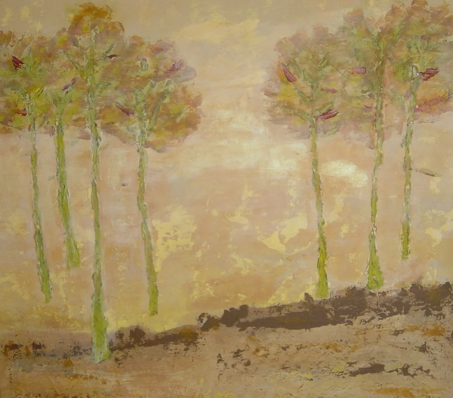 Neutral Stalks | Acrylic | Abstract Art | Dandridge Art | SOLD