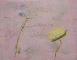 Pink Bud | Encaustic | Abstract Art | Dandridge Art | SOLD