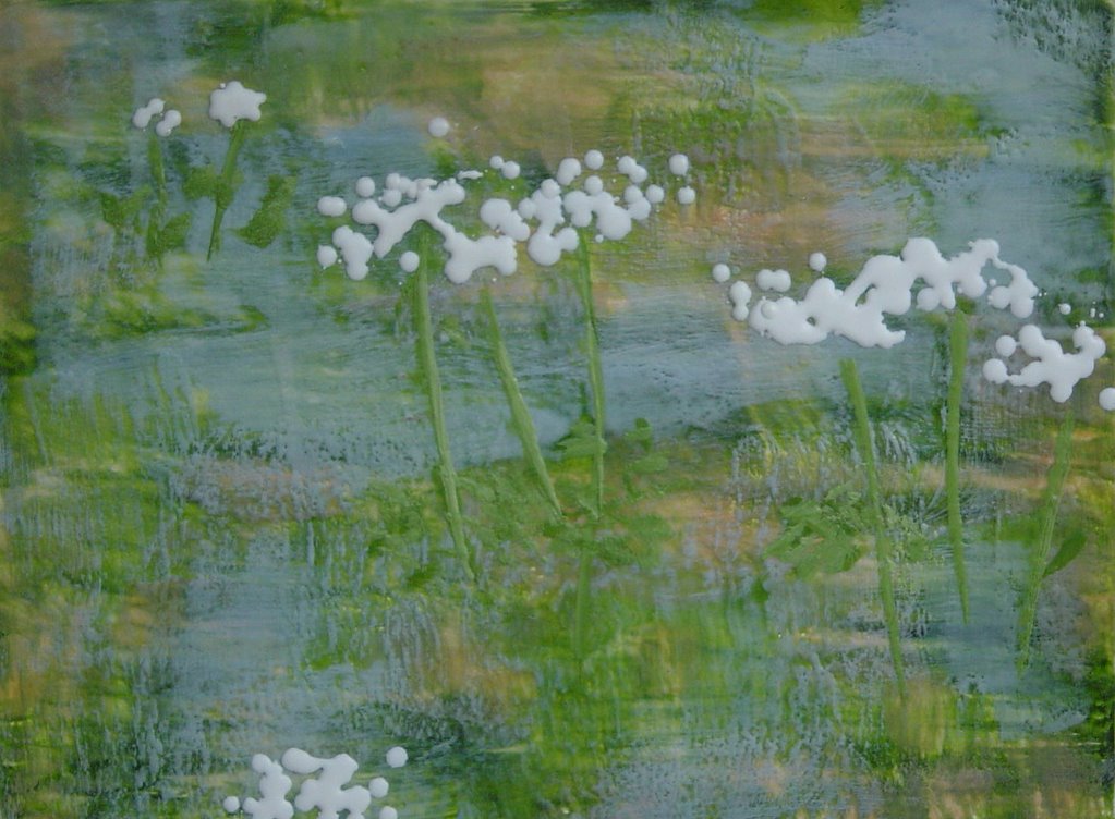 Queen Anne's Reflection | Encaustic | Abstract Art | Dandridge Art | SOLD