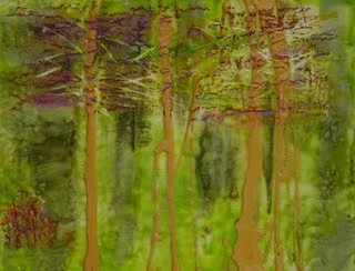 Criss Cross | Encaustic | Abstract Art | Dandridge Art | SOLD