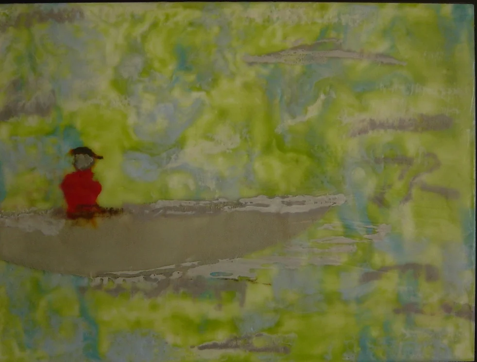 Solo | Encaustic | Abstract Art | Dandridge Art | SOLD