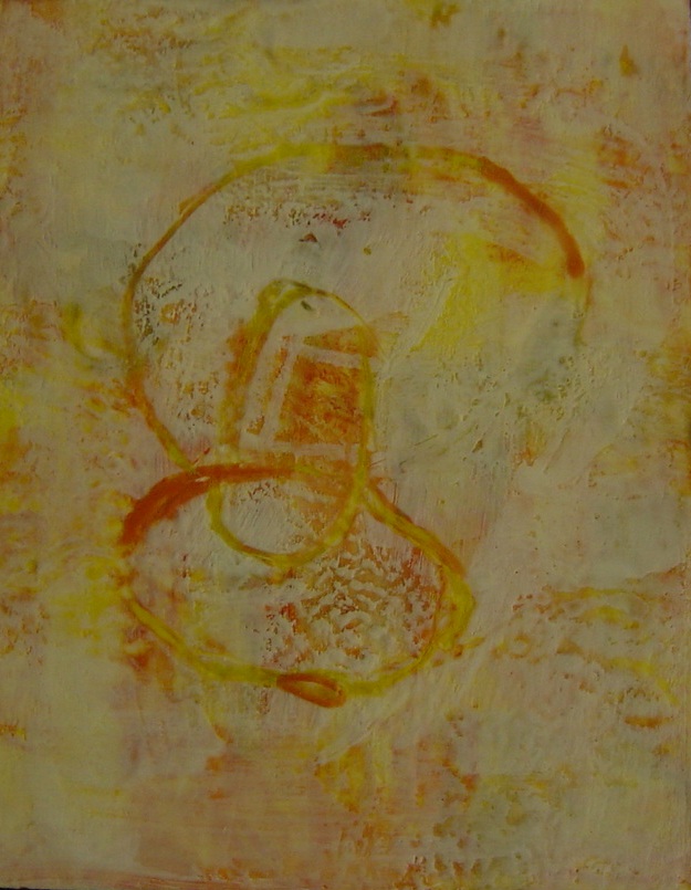 Letting Go | Encaustic | Abstract Art | Dandridge Art | SOLD