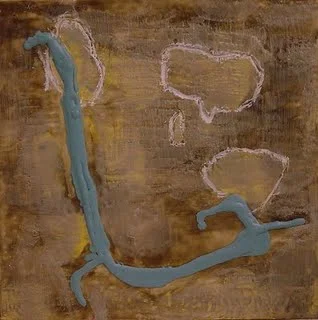 Hook | Encasustic | Abstract Art | Dandridge Art | SOLD