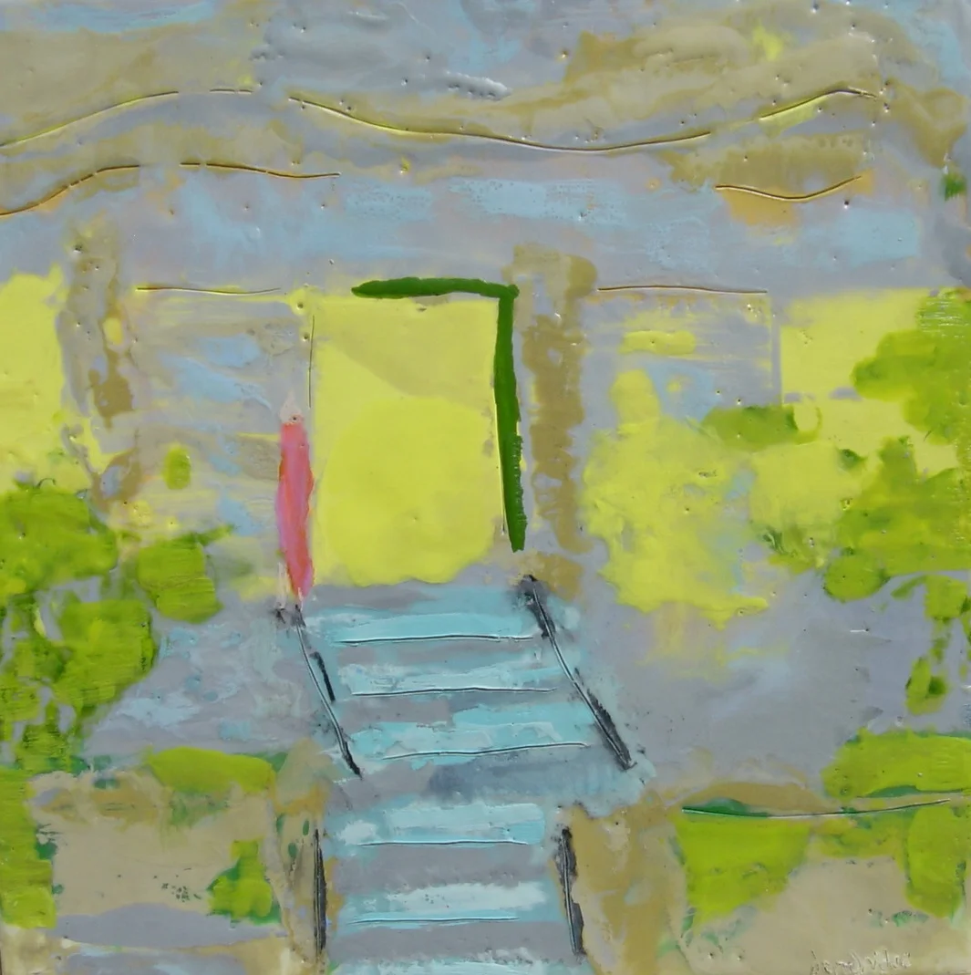 In Through The Out Door | Encaustic | Abstract Art | Dandridge Art | SOLD