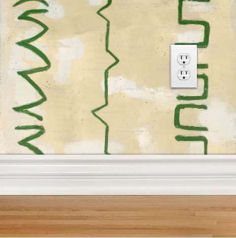 Dandridge Art | Brick Brack Wallpaper | 12"h x 24"w | Swatch A