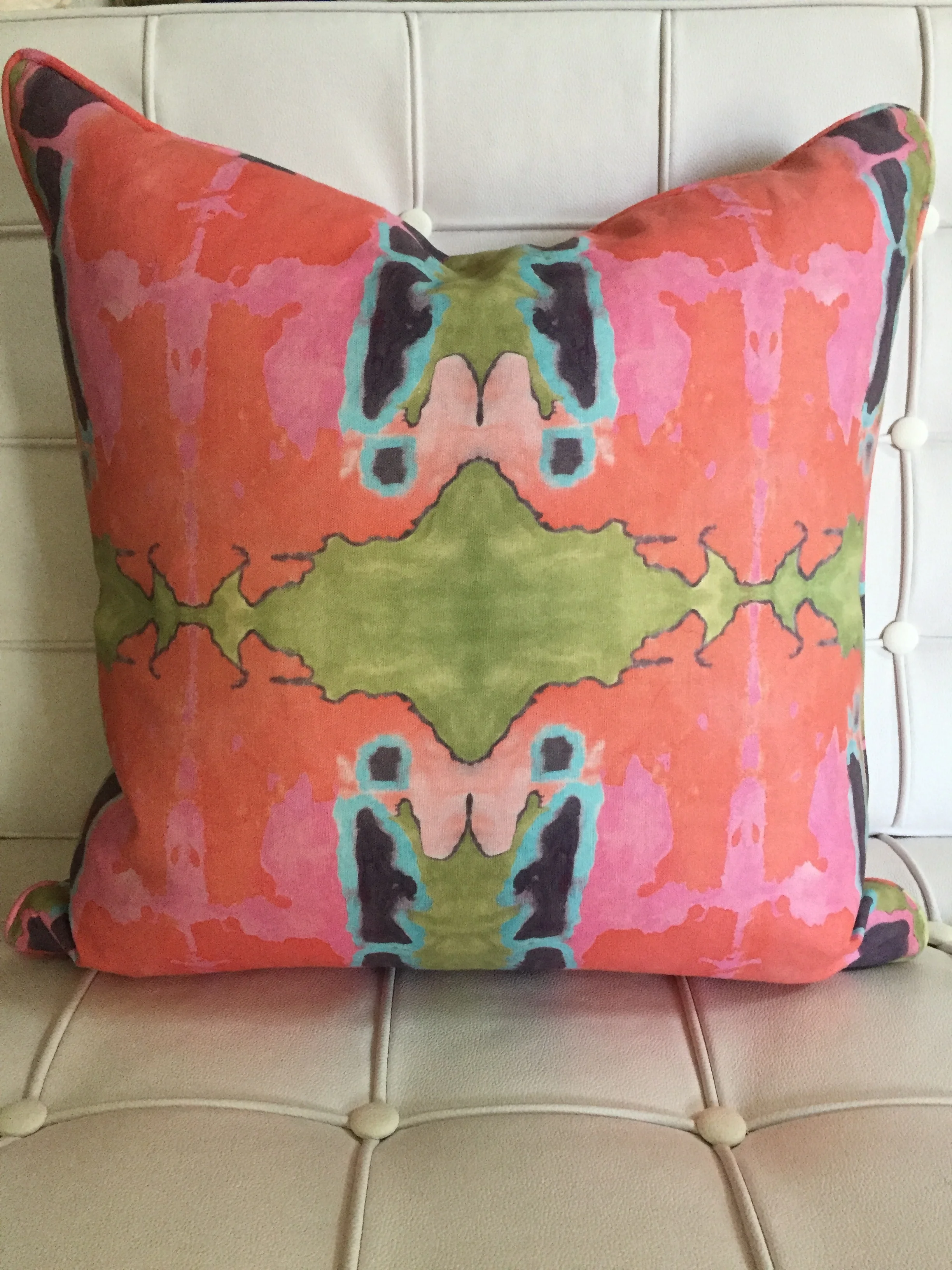 Dandridge Art | Beetle Pillow | 20” x 20” | Linen Cotton Canvas