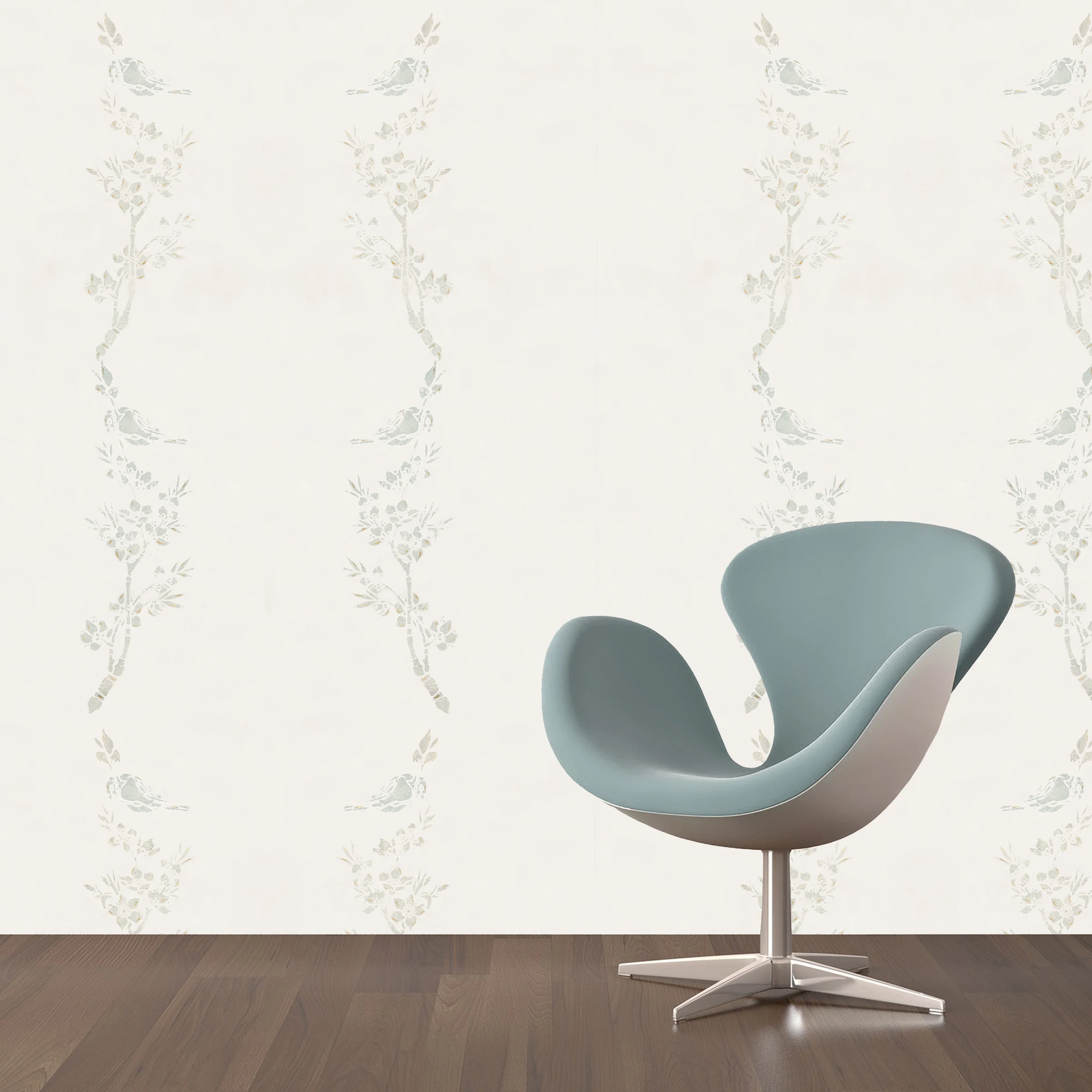 Dandridge Art | Apple Blossom Wallpaper | Mirrored Repeat