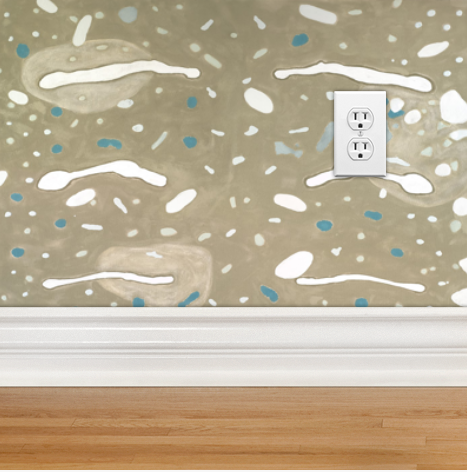 Dandridge Art | Pearl Ray Shagreen Wallpaper | 12”h x 24"w | Swatch A