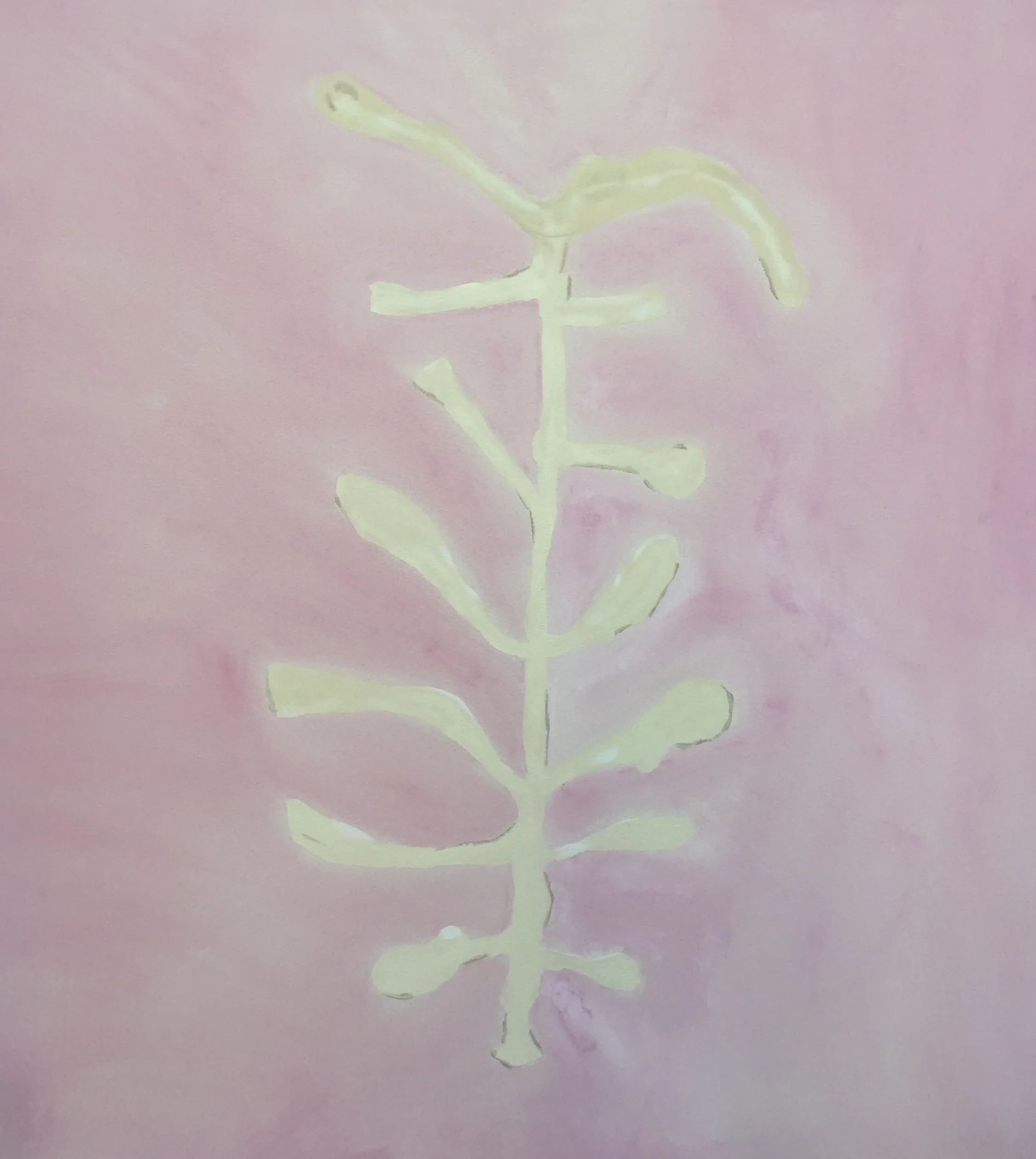 Coral Stalk | 60"h x 54"w | Acrylic on Canvas | Dandridge Art | Abstract Art