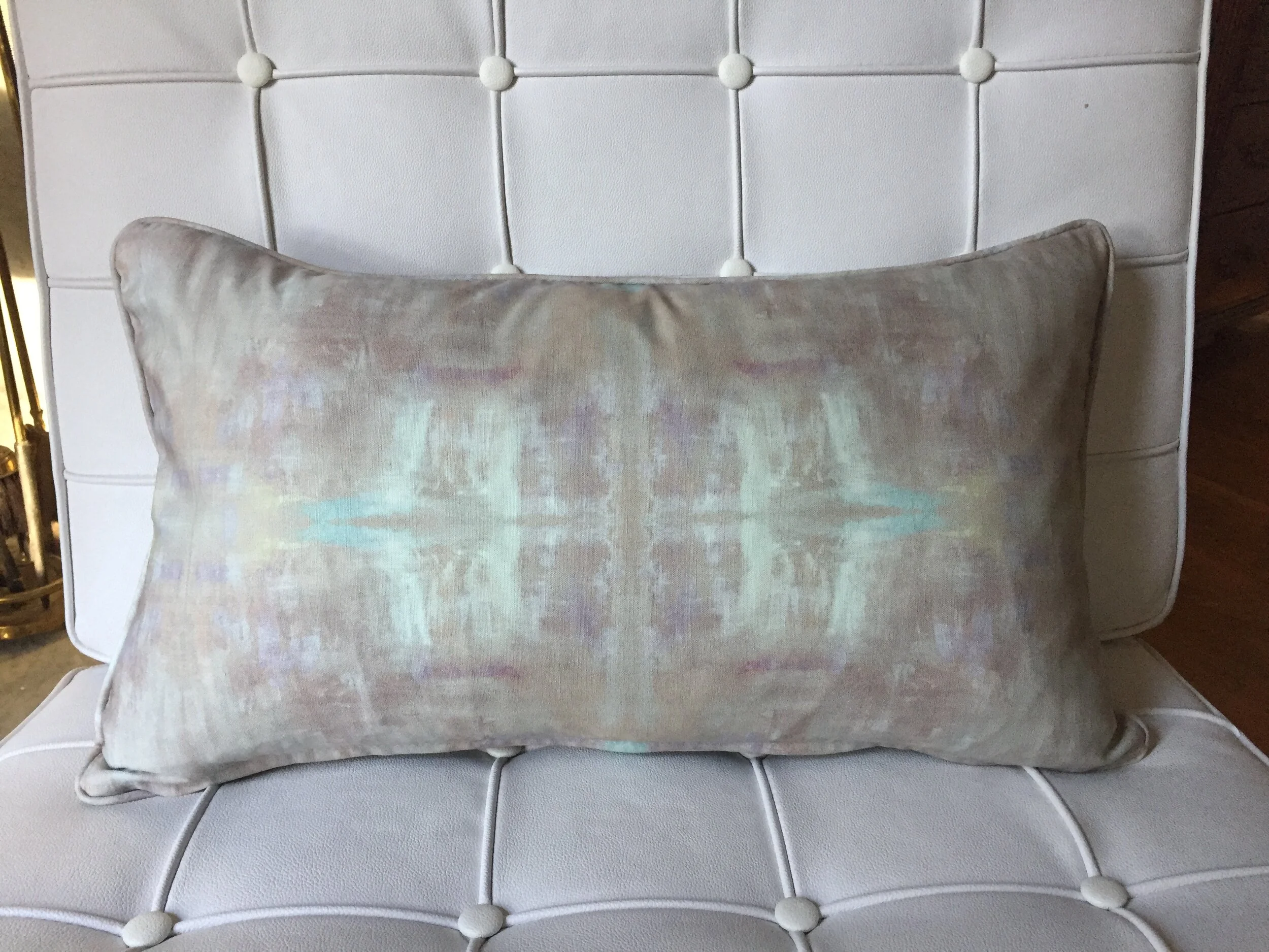 Dandridge Art | Subtleties Decorative Lumbar Pillow | 14 x 24 | Linen Cotton Canvas | Richmond, VA 