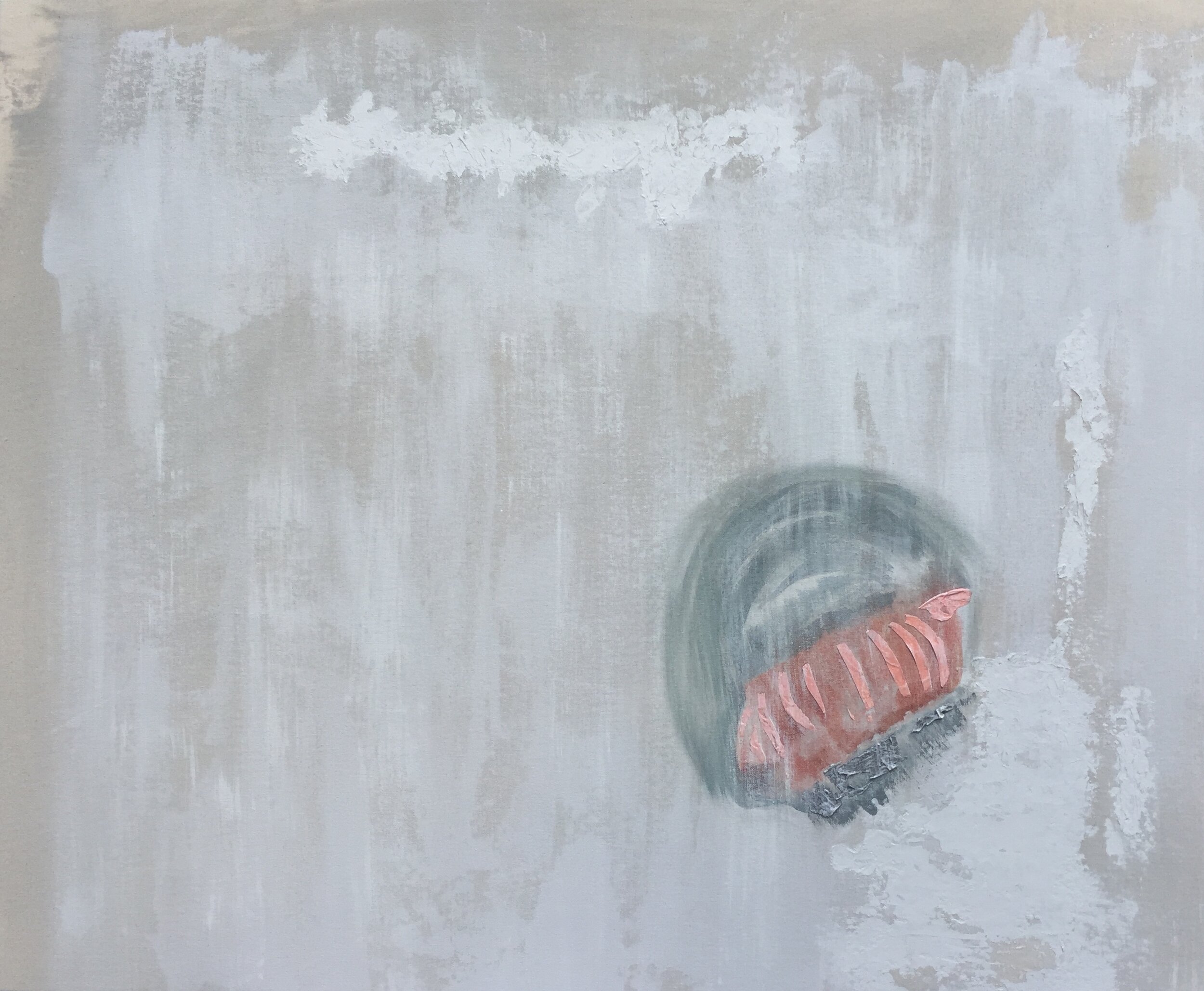 Jellyfish Totem | 30"h x 36"w | Mixed Media on Canvas | Dandridge Art | Abstract Art | $1800