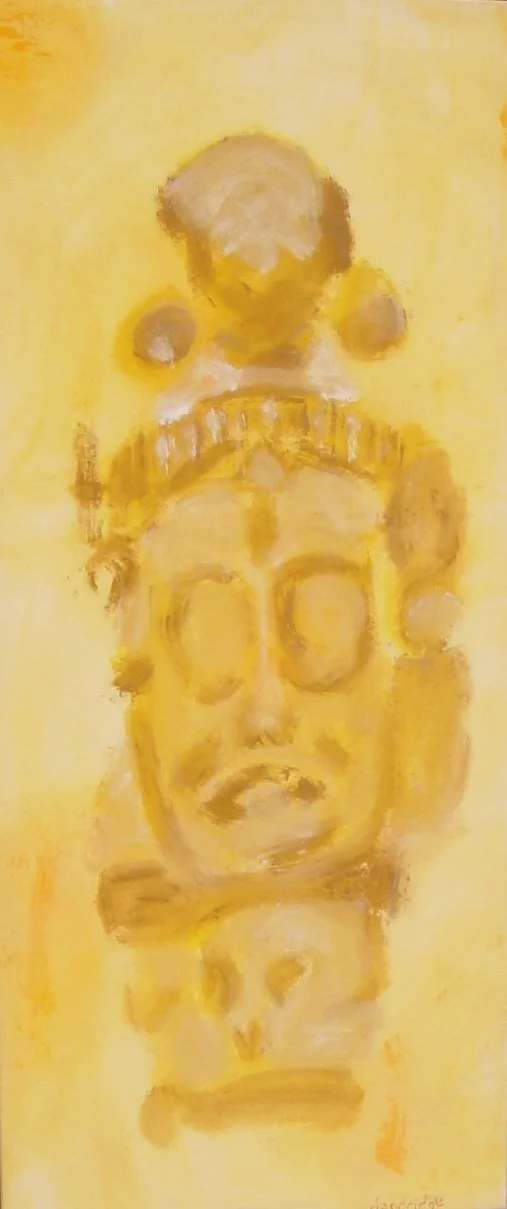 Mayan Macaw | Acrylic on Canvas | 66 x 28 | Dandridge Art | Abstract Art | $1800