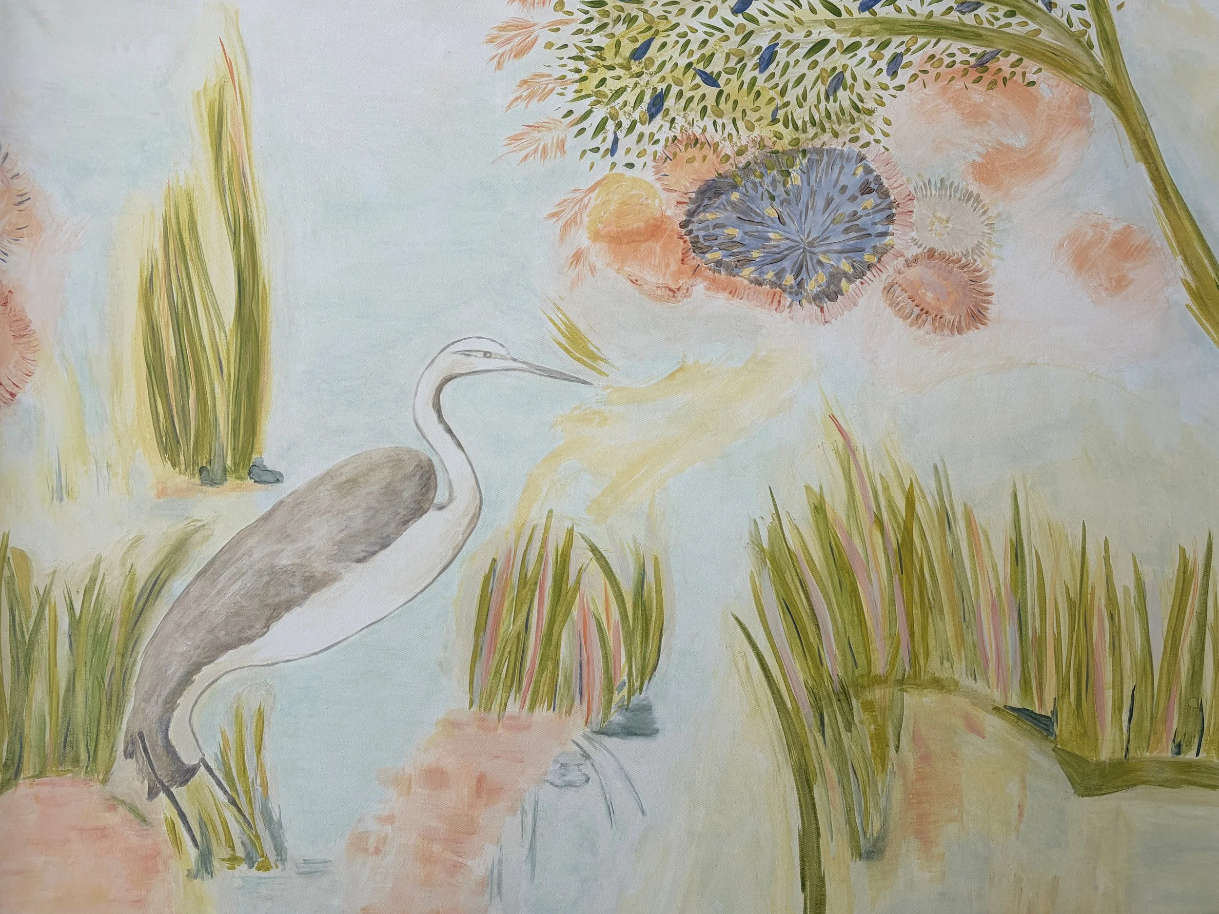 Heron in the Marsh | 37 x 50.5 | Acrylic | Dandridge Art | $1800