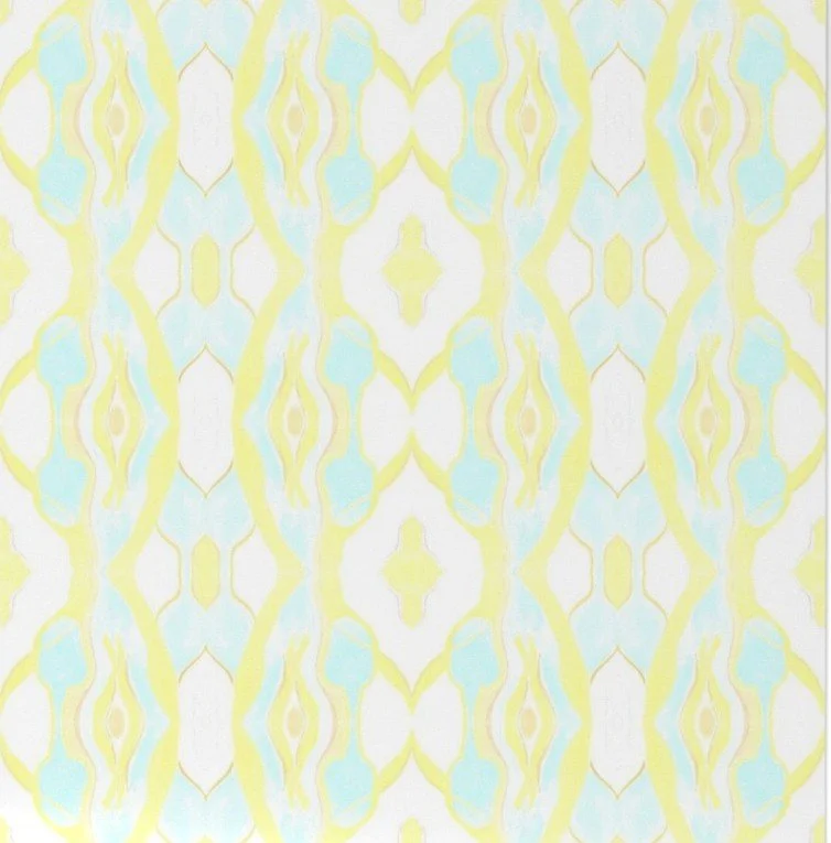 Dandridge Art  | Yellow Emmie  | Wallpaper + Textiles | Mirrored Repeat