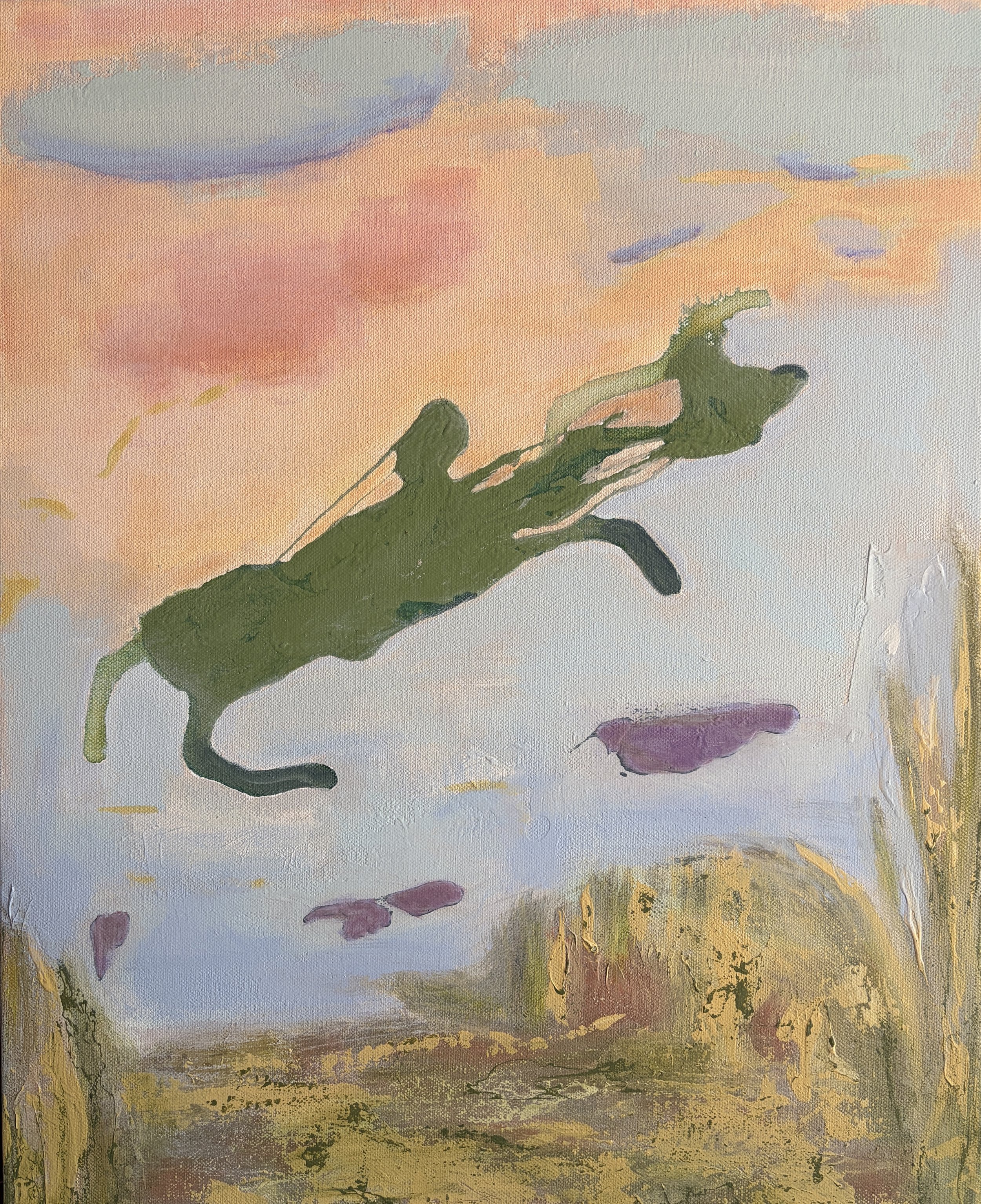 Rider of the Storm I | 20 x 16 | Acrylic on Canvas | Abstract Art | Dandridge Art | $650