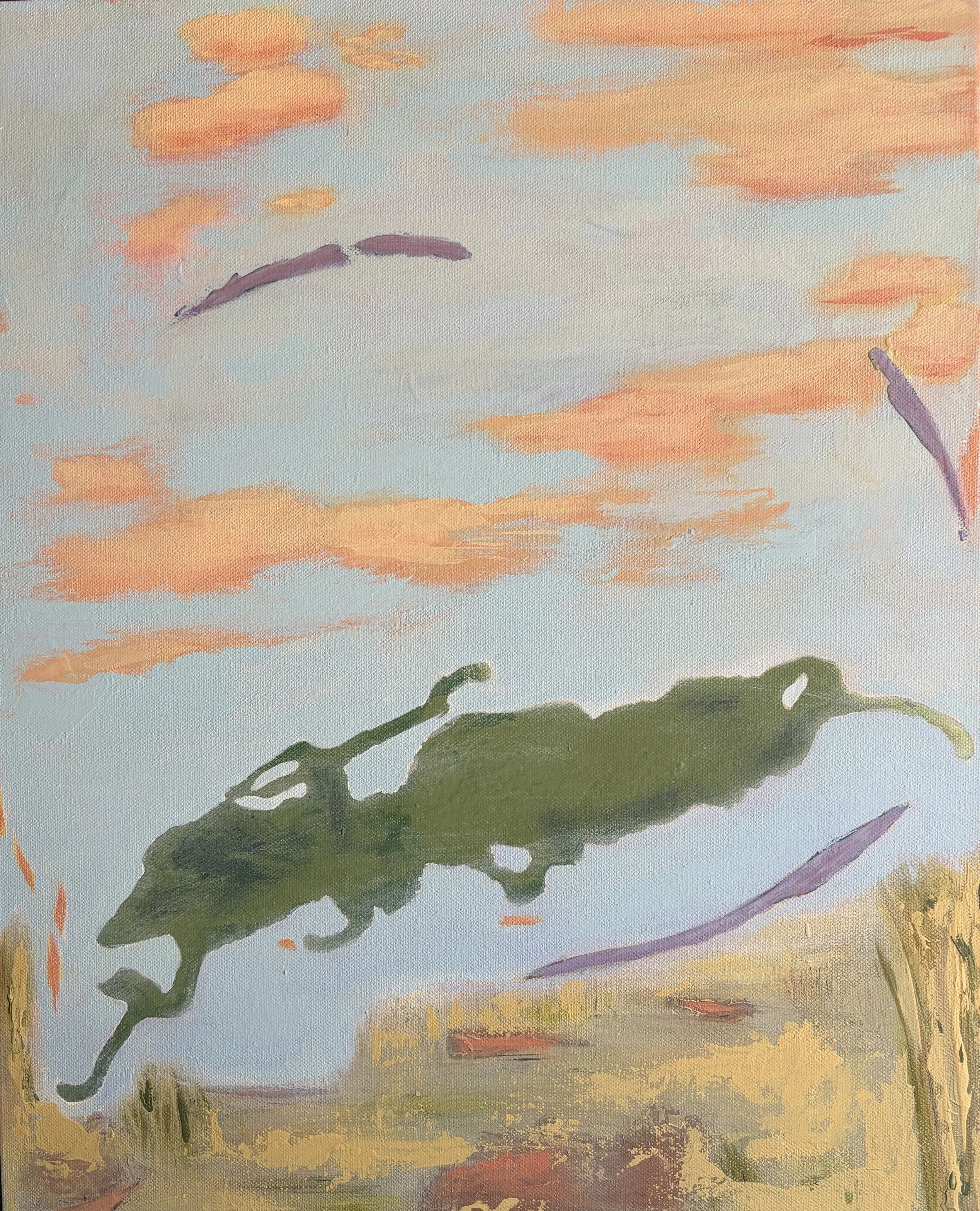 Rider of the Storm II | 20 x 16 | Acrylic on Canvas | Abstract Art | Dandridge Art | $650