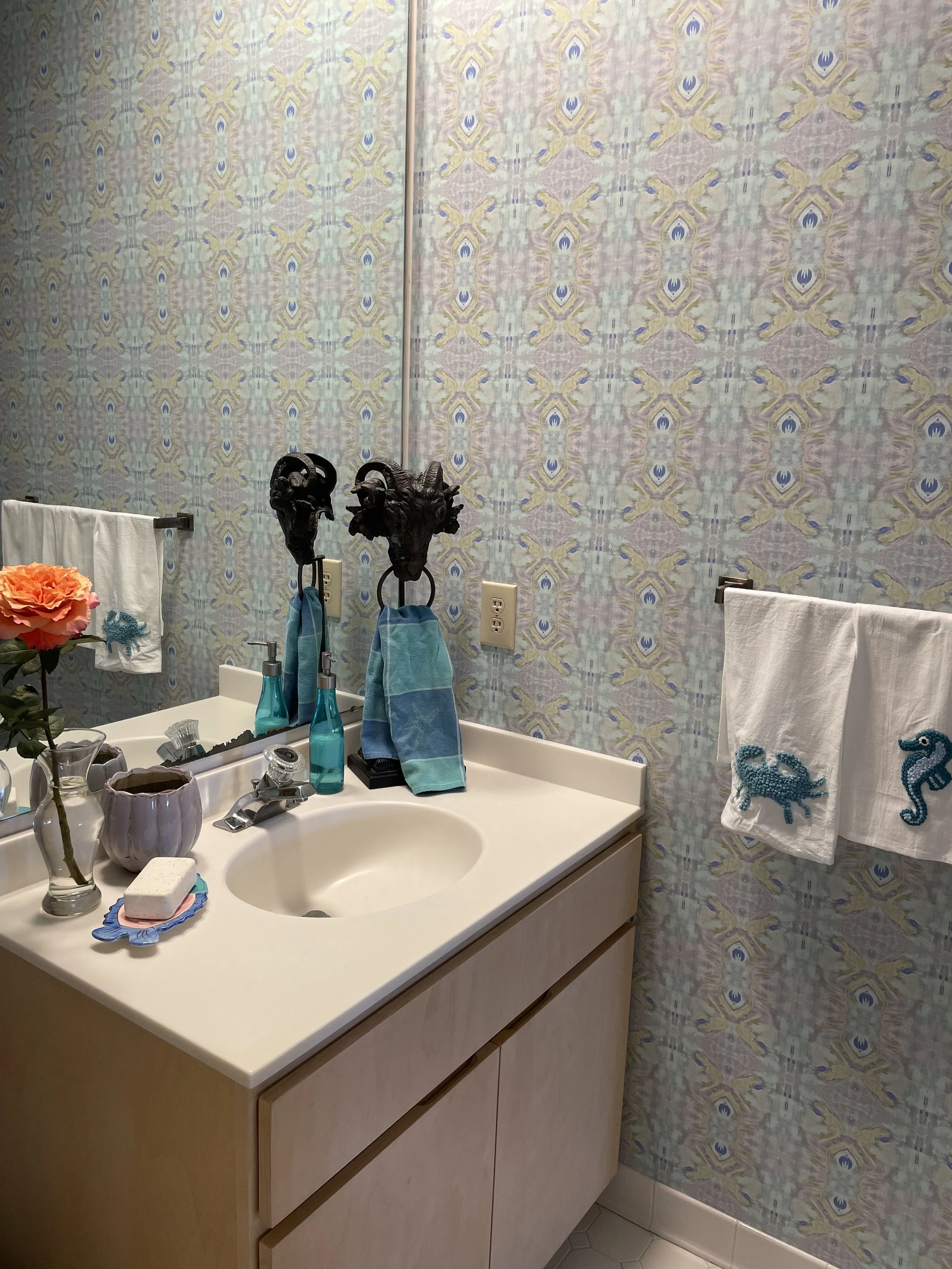 Bora Bora Boho Wallpaper | South Seas Collection | Dandridge Art