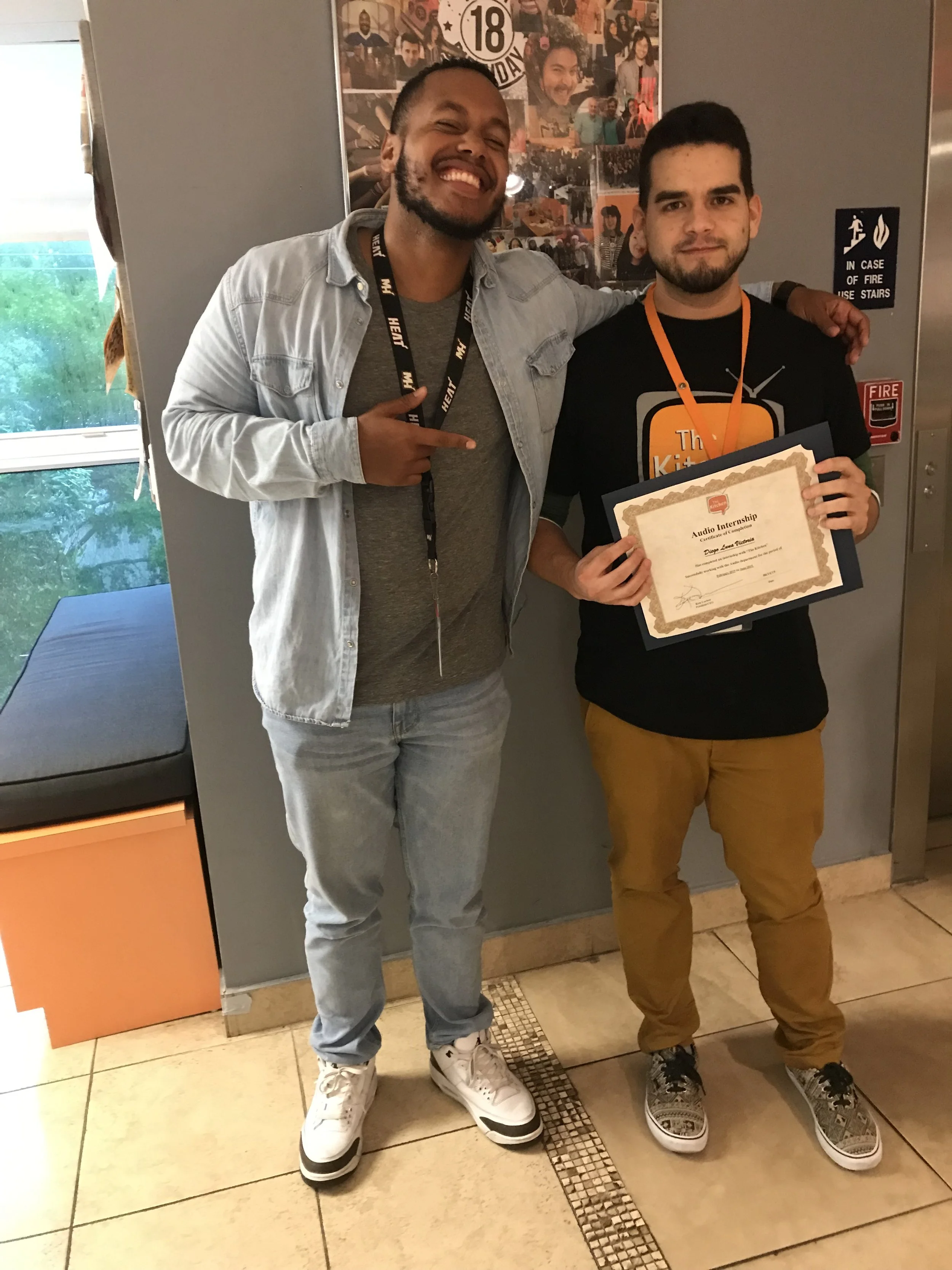 Congrats to Diego! Graduate from our Audio Internship